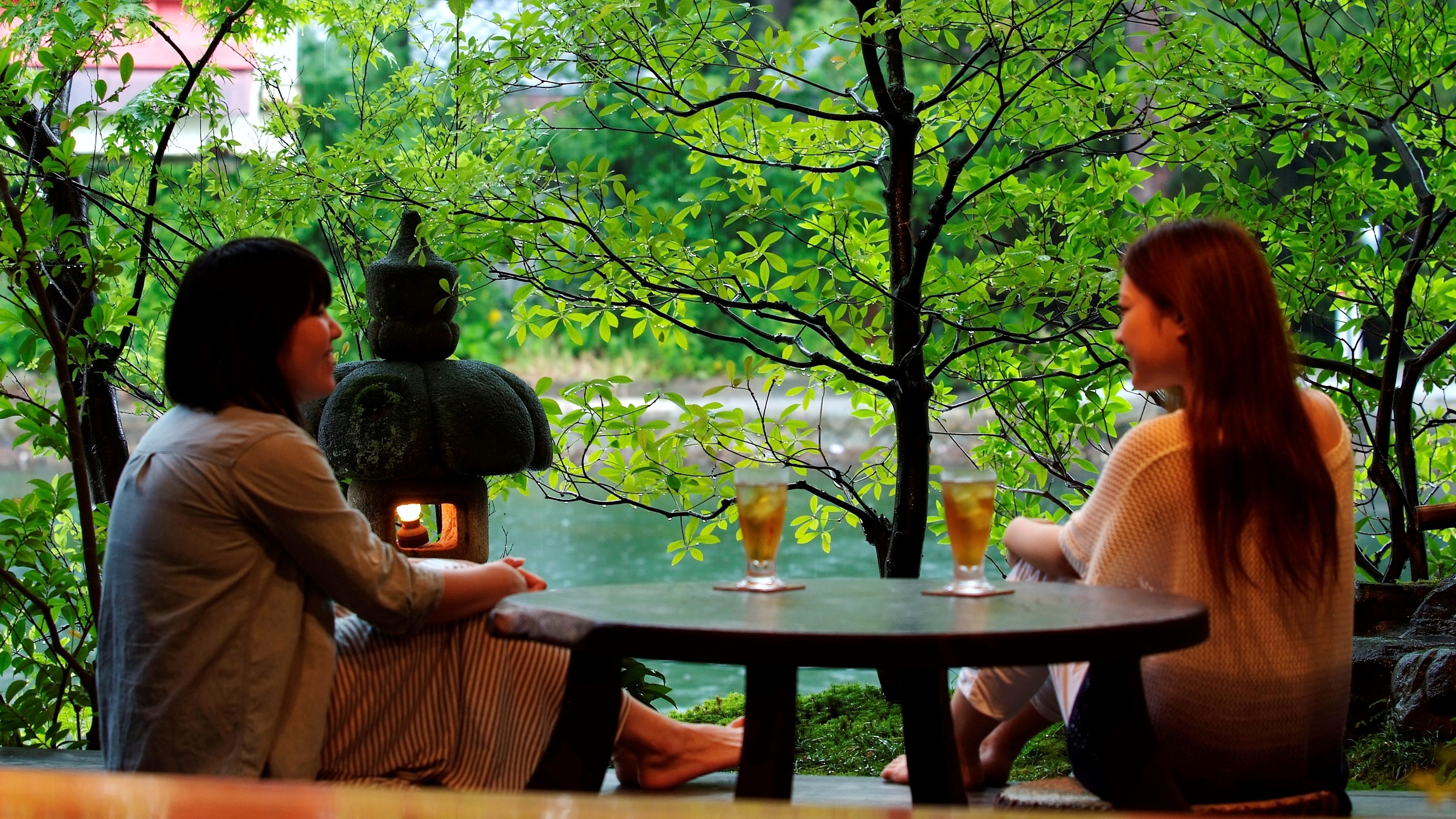 A healing space where Amanohashidate spreads in front of you