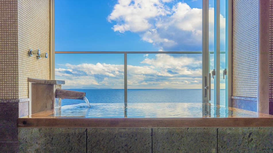Sea view guest room with fine view bath [Kaigetsu Mizuki]