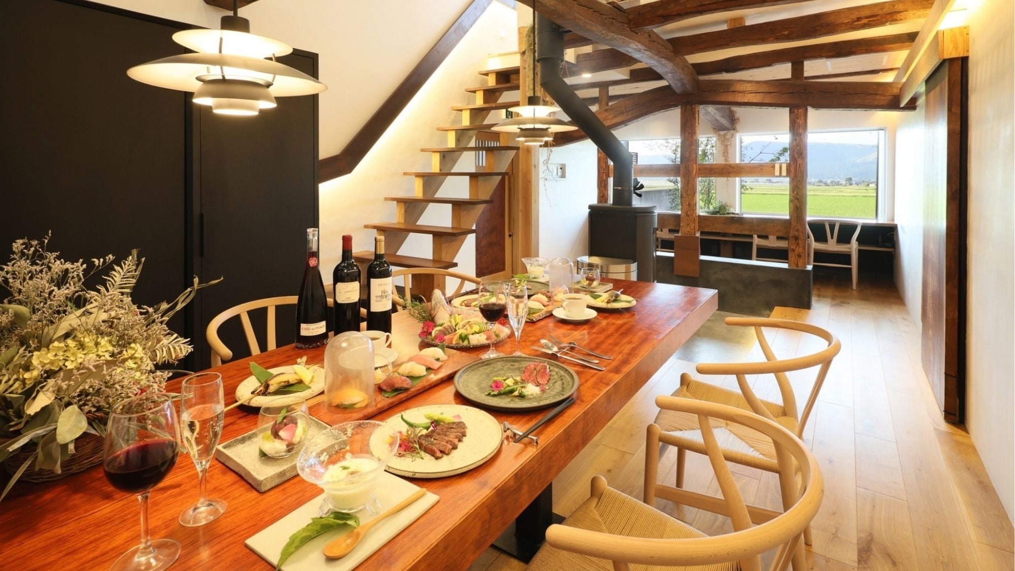 Meals meticulously prepared by the owner-chef.