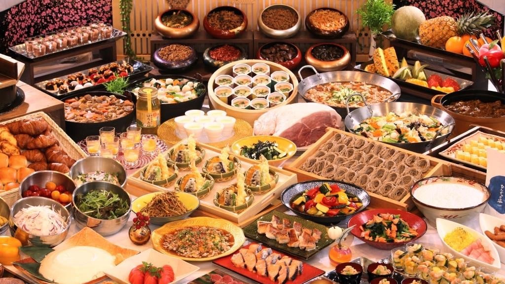 조식 뷔페 <각종 요리>