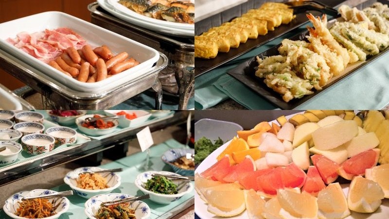 Breakfast buffet - Examples of various dishes