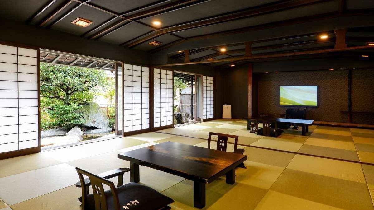 [15 tikar tatami x 2 kamar] Kamar suite Jepang dengan sumber air panas semi terbuka