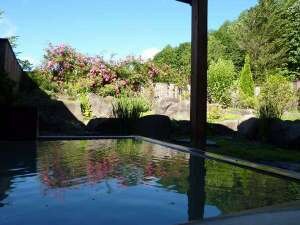Early summer private open-air bath