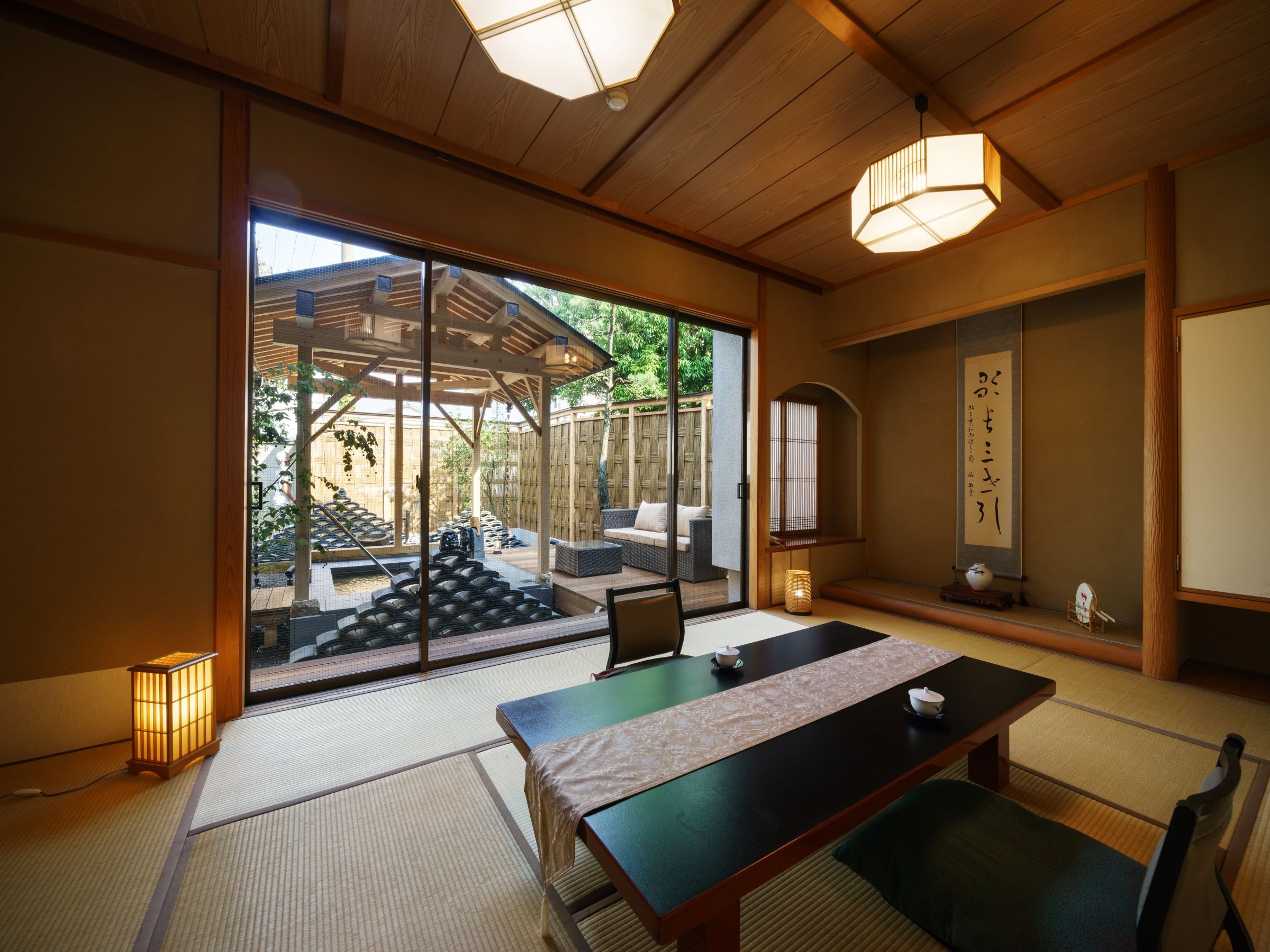 Kamar tamu "Shogetsu" dengan pemandian terbuka