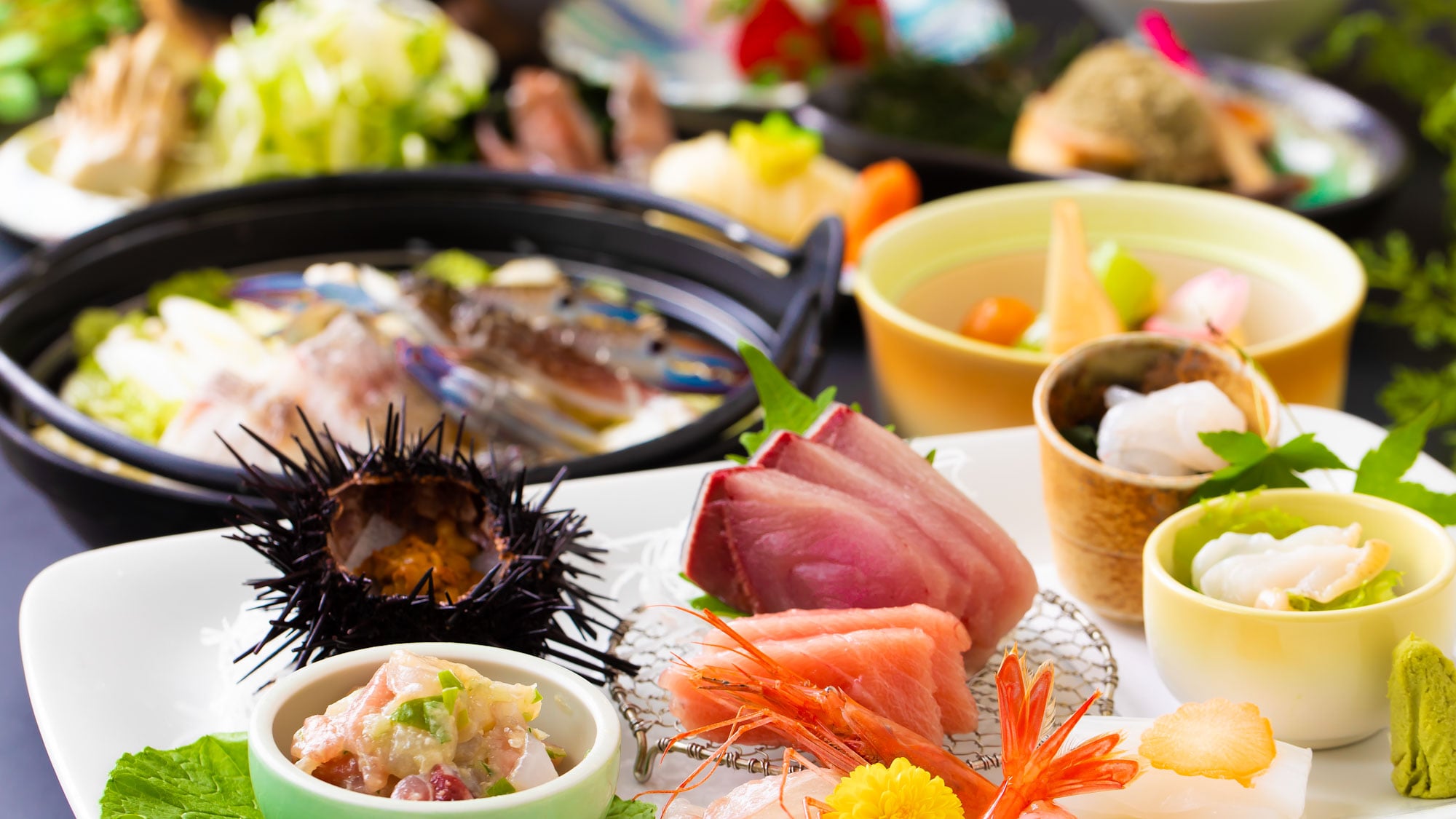 9種生魚片套餐示例