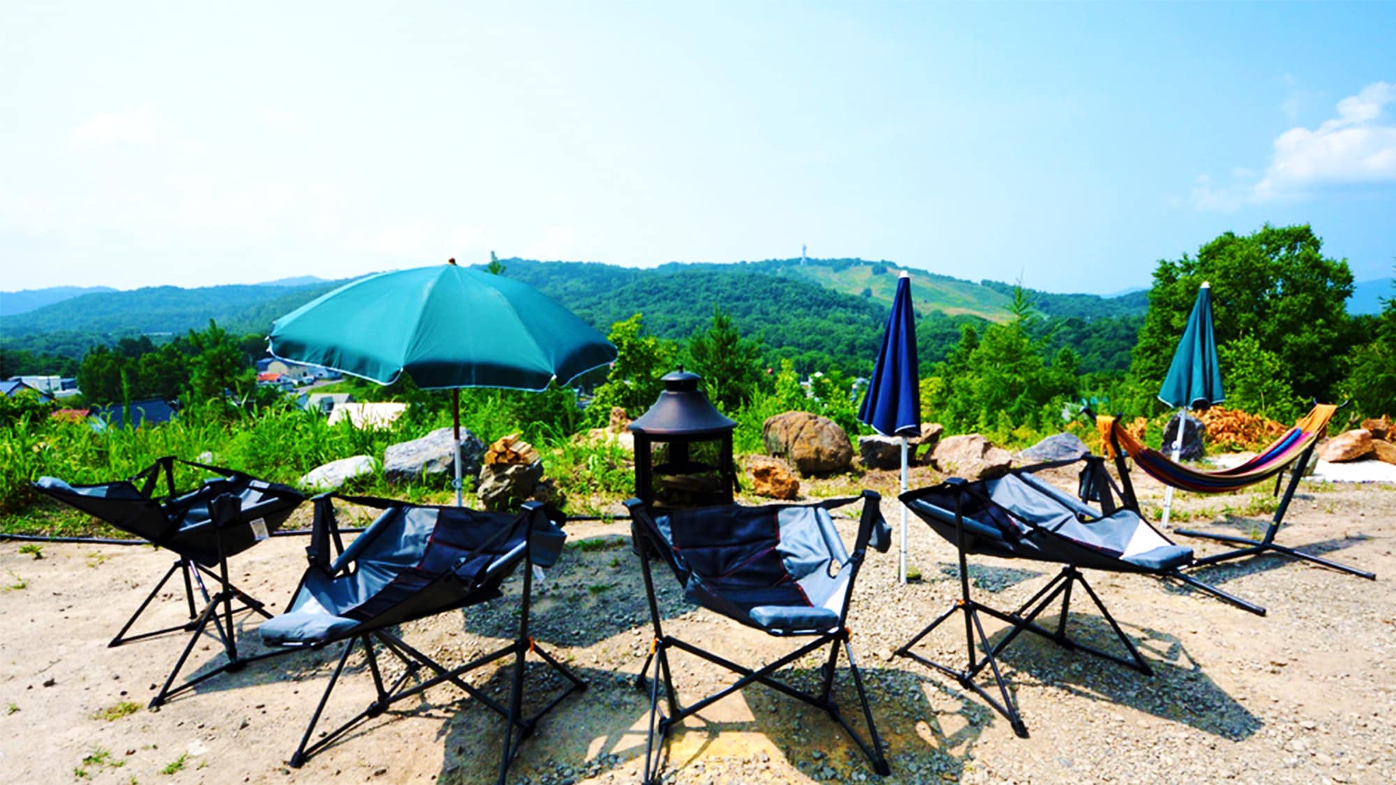 A view overlooking the natural scenery throughout the four seasons