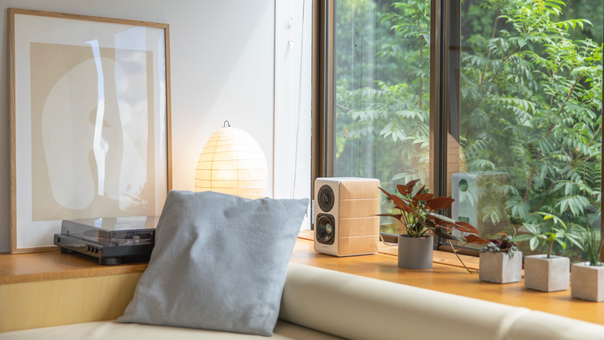 Sofa by the window