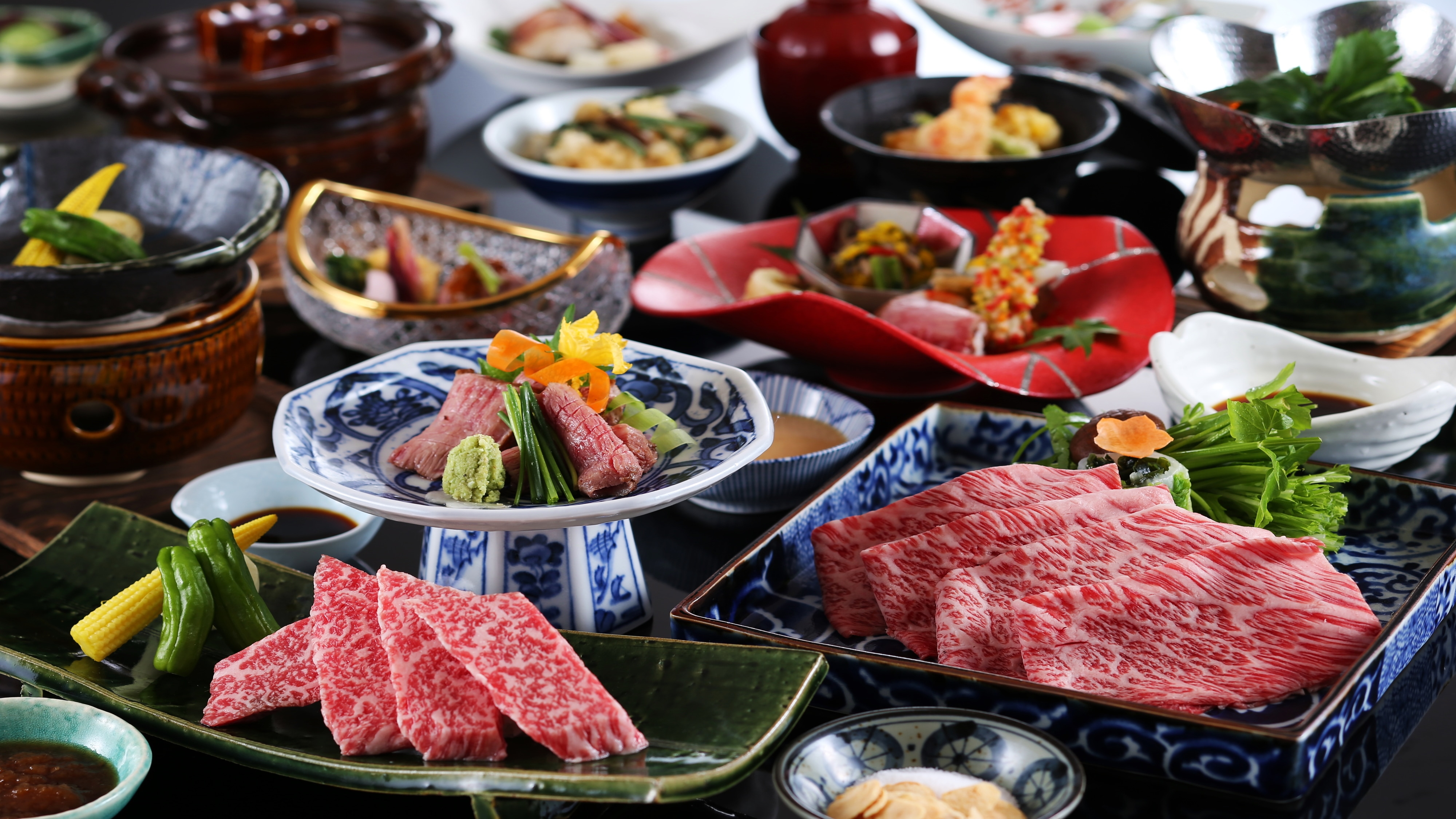 充滿神戶牛肉的懷石料理（圖片）