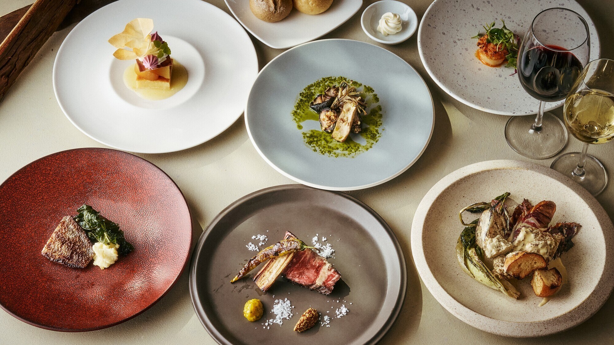 [Dinner] Wood-grilled course autumn menu image_WOODSIDE dining