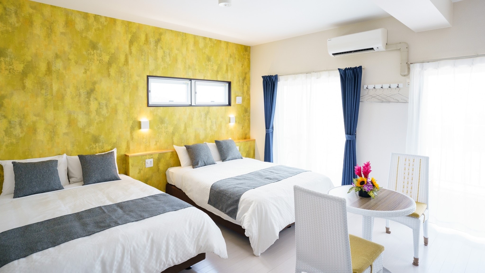 302: Capacity: 4 people. Vibrant interior that enhances the resort atmosphere.