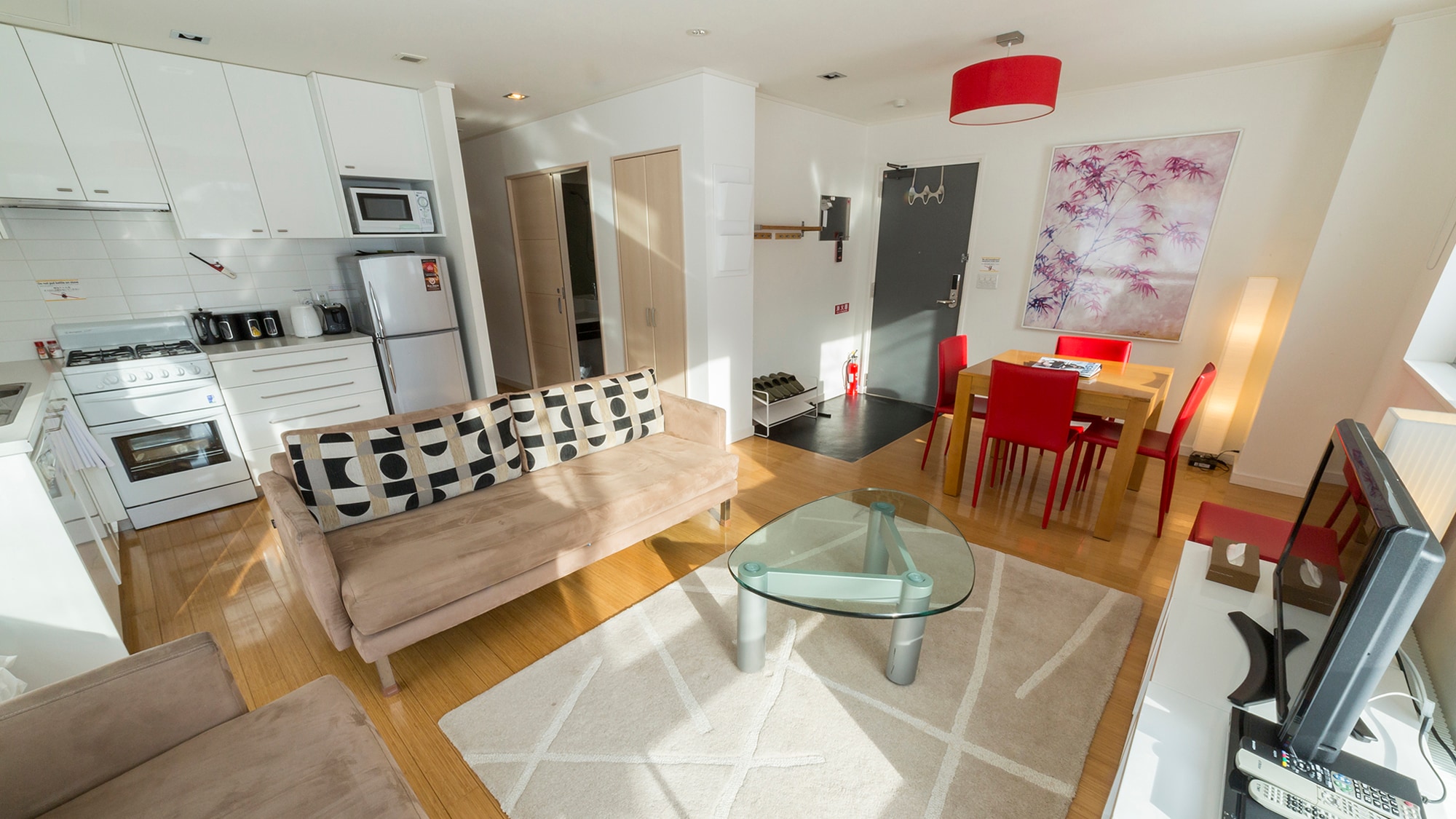 A living and dining room where you can feel at home
