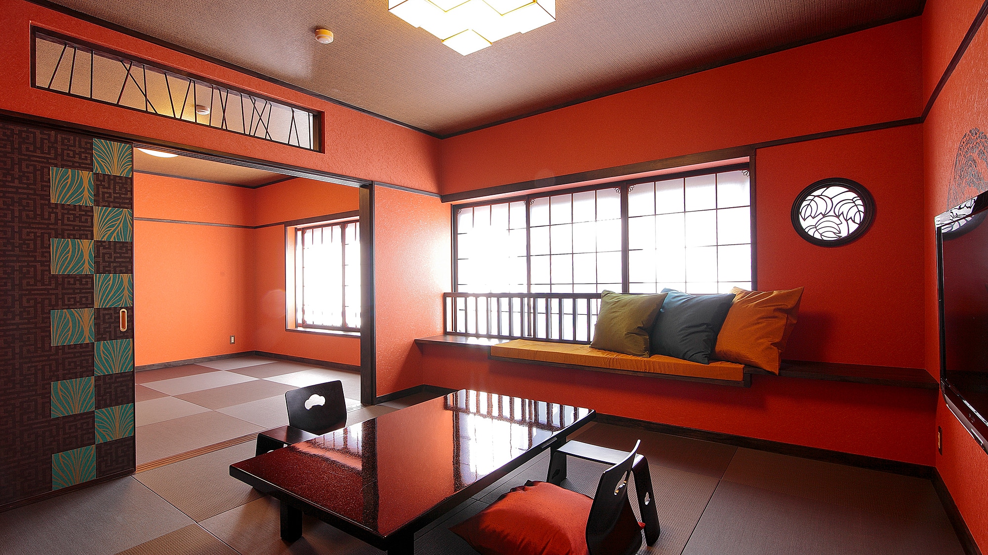 An example of a special room: the Vermilion Room