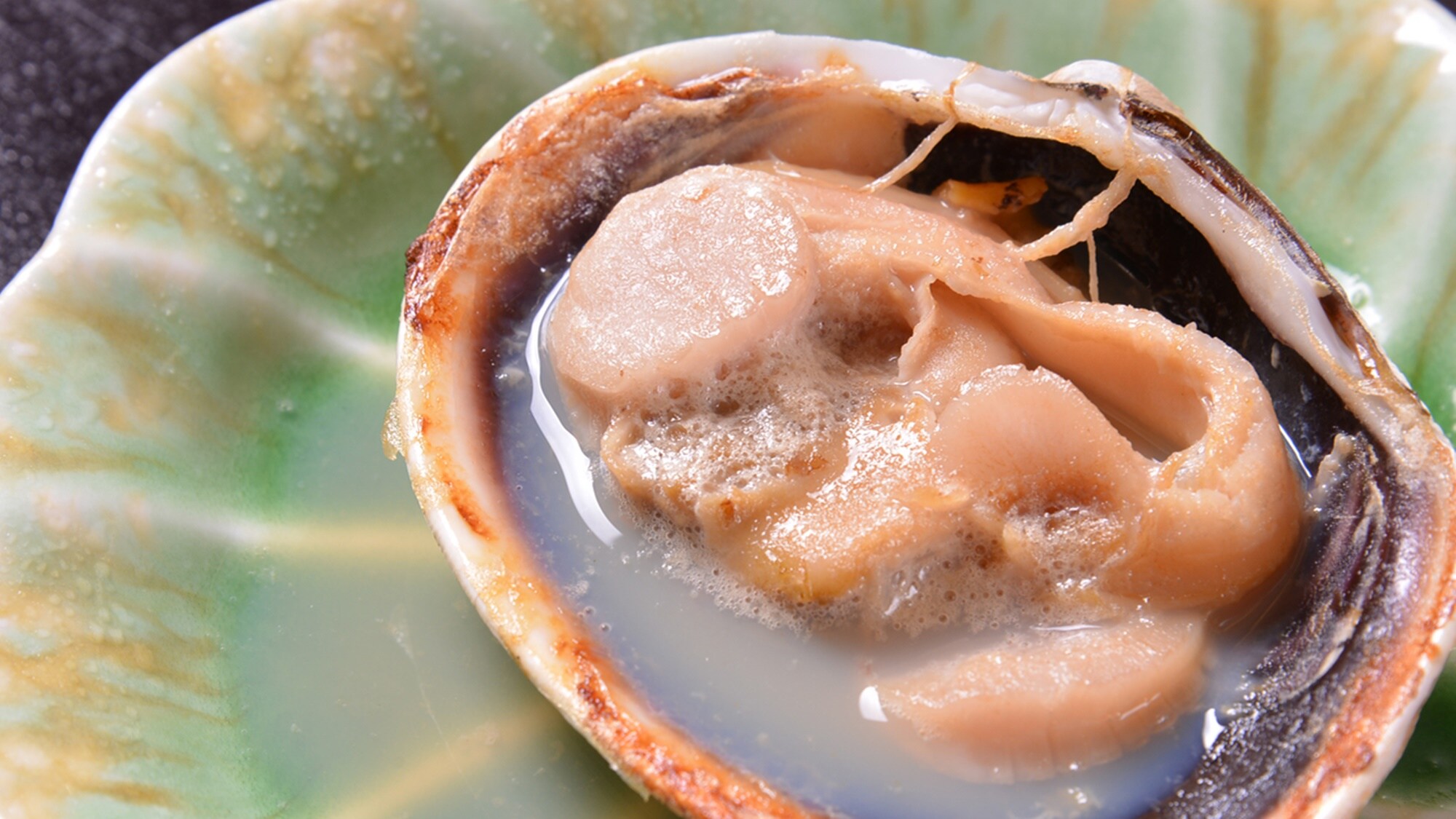 *Dinner example (grilled clams) / The scent of the sea and the saltiness. Please enjoy the bounty of the sea.