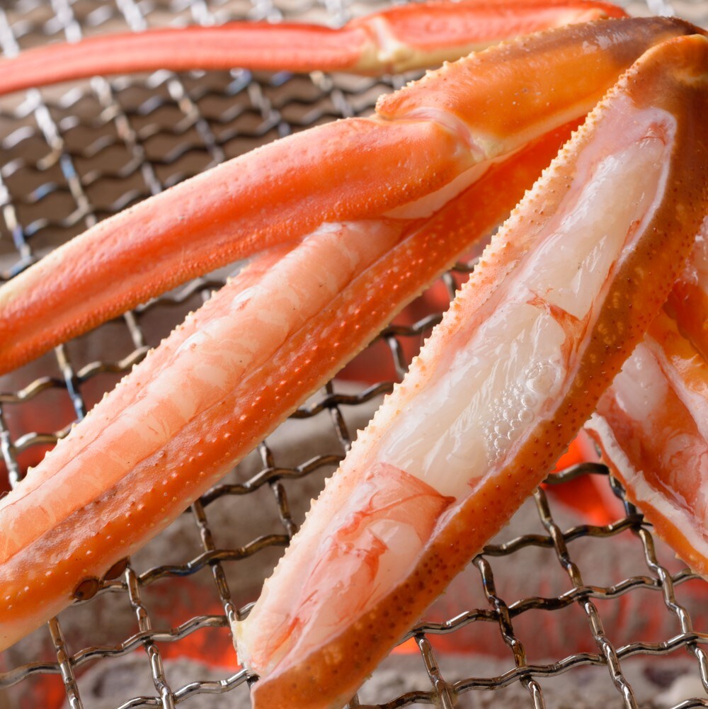 Charcoal grilled live crab