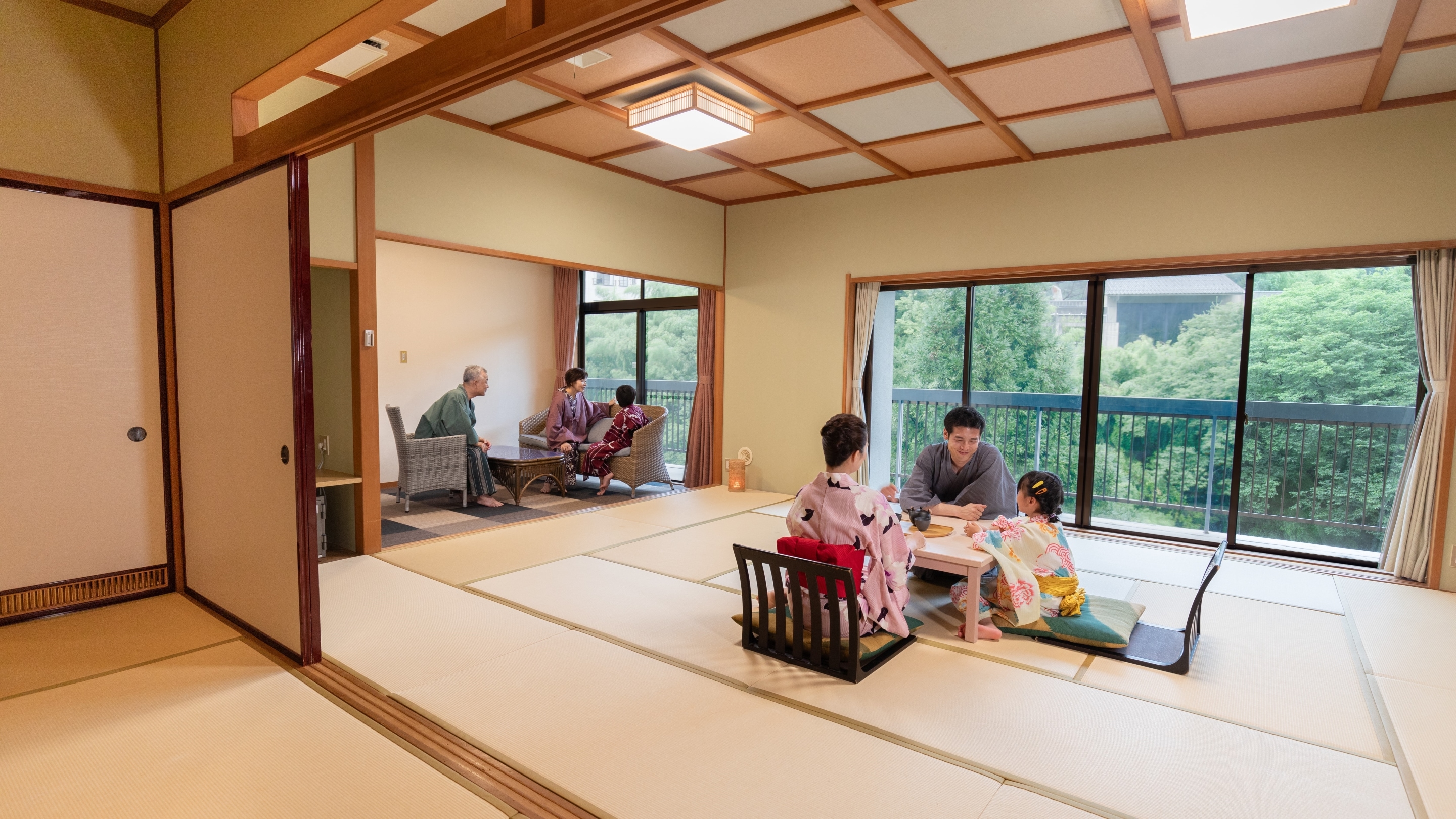 Dua kamar superior bergaya Jepang *Contoh kamar tamu