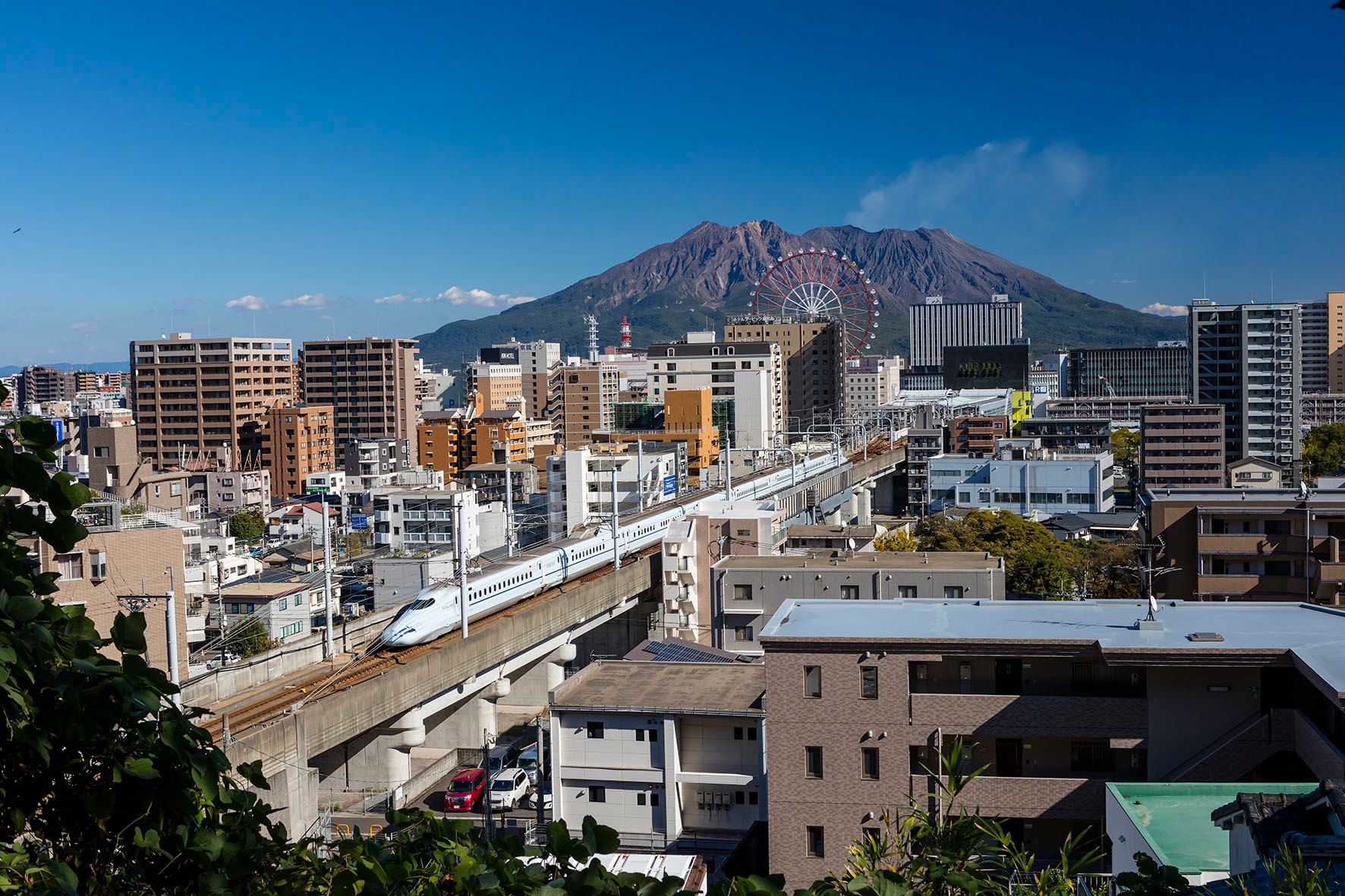 Sakurajima and the Kyushu Shinkansen