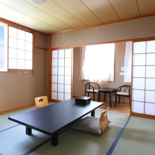 An example of a Japanese-style room with a bathroom and toilet