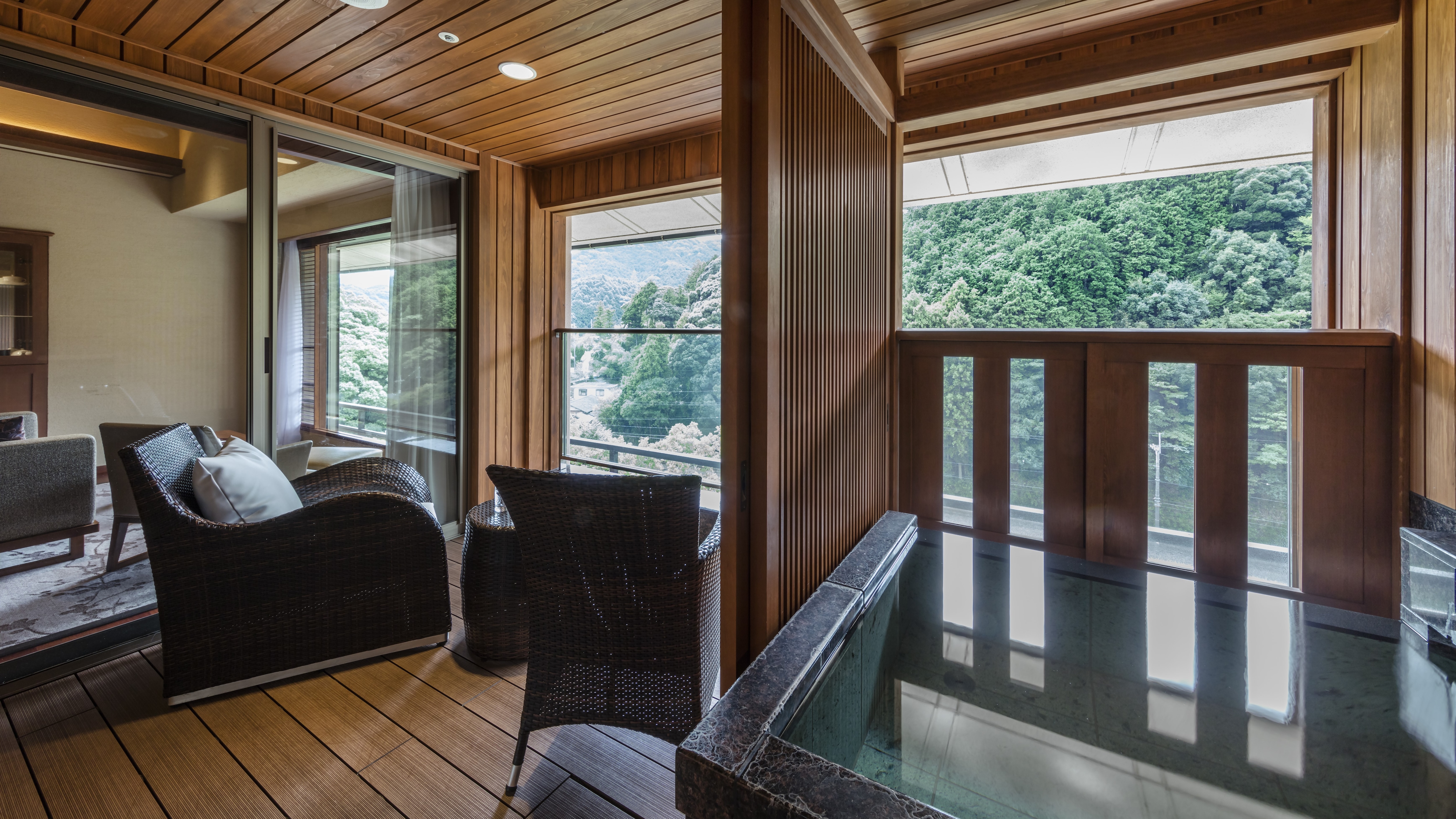[With open-air bath] Example of a suite set up as per your request