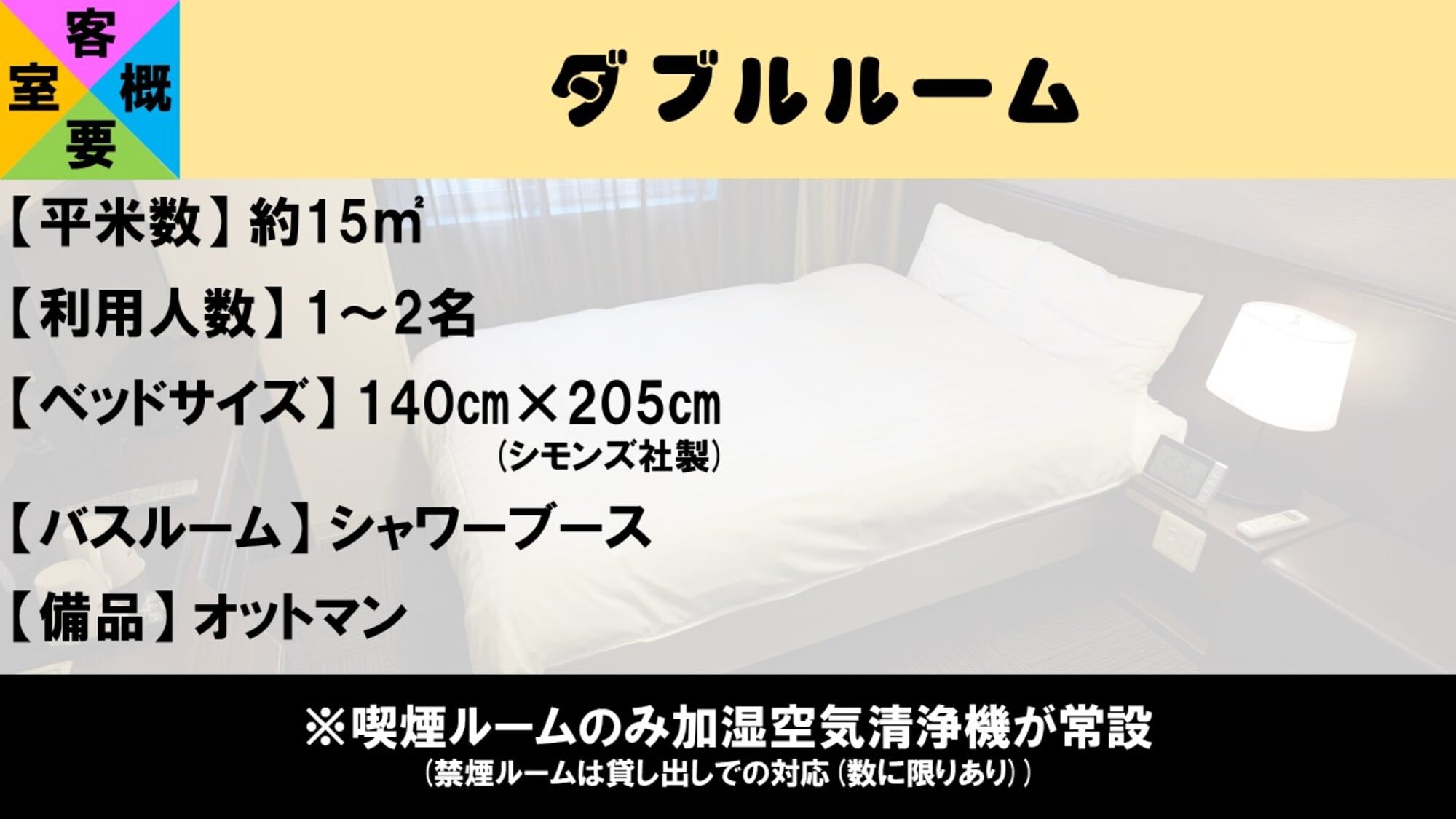[Room overview] Double room