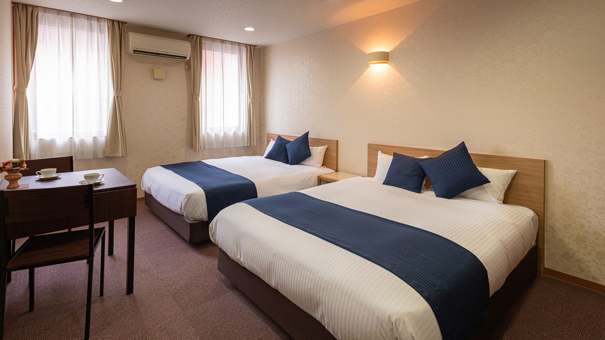 [Kamar mandi kembar / Cypress] 33 meter persegi + 2 tempat tidur queen
