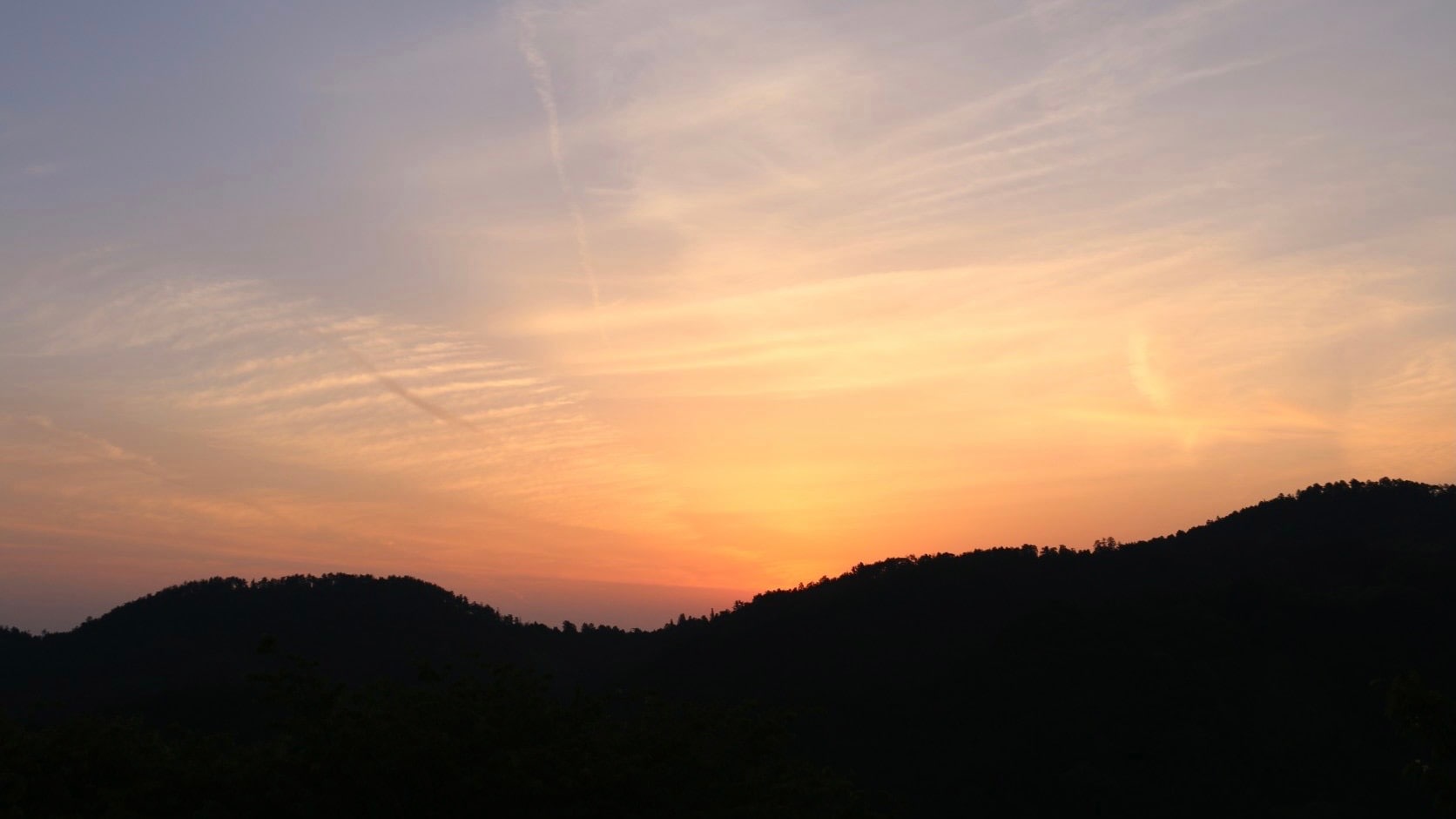 [Sunset from the guest room]