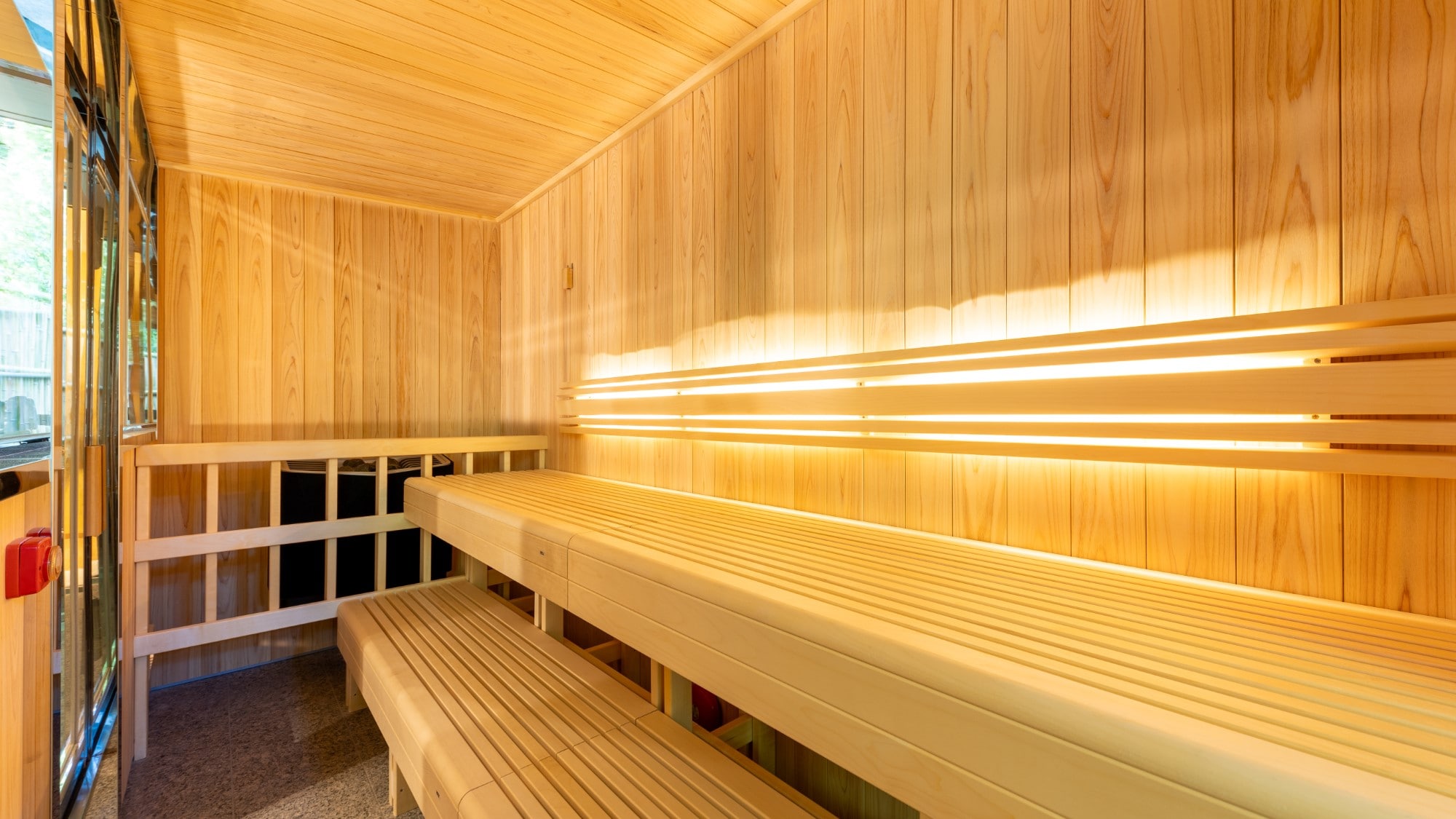 Large communal bath and sauna image