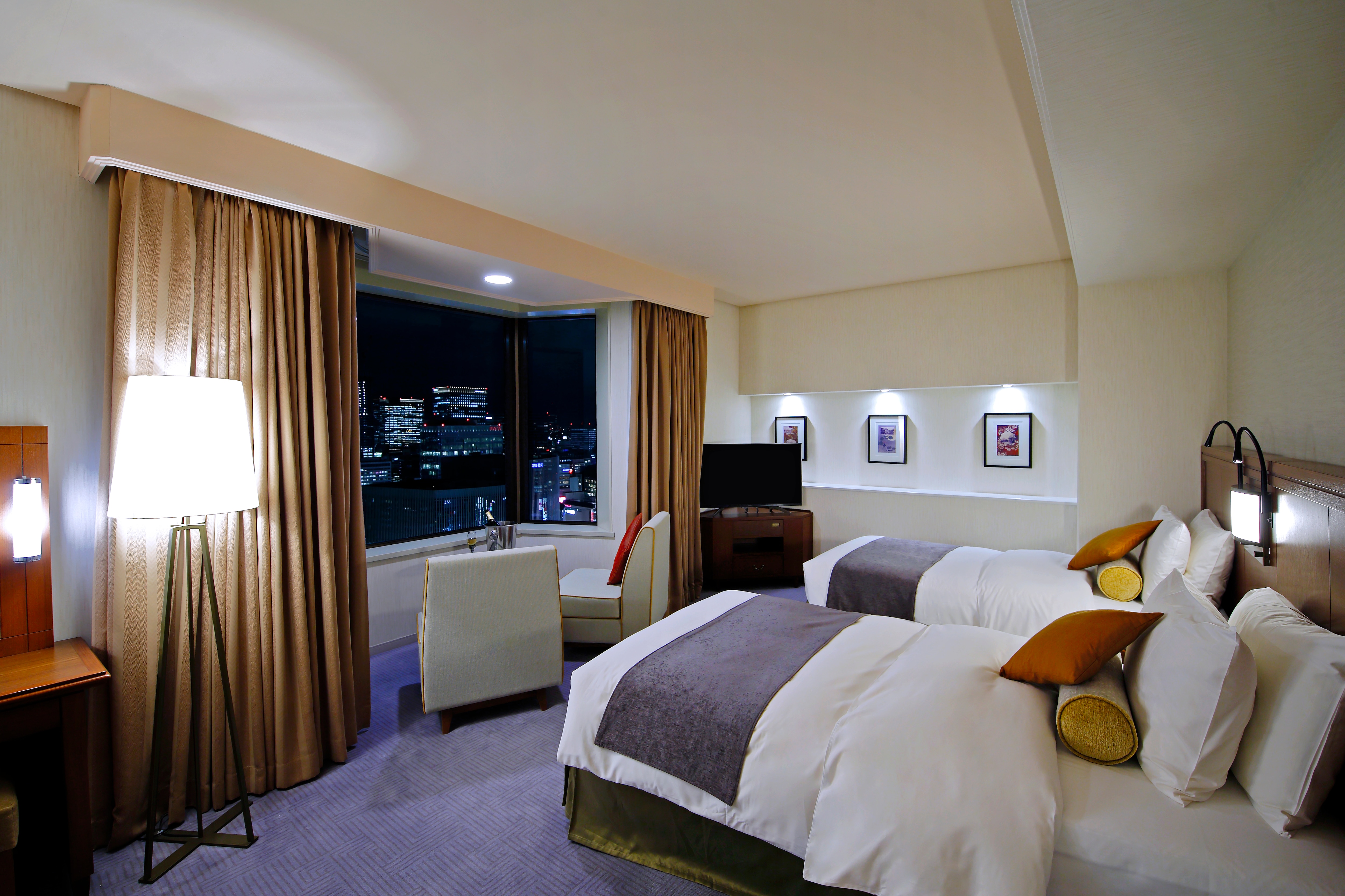 [Tower Building> Ginza View Corner Suite] Approx. 72 m2 Twin (example)