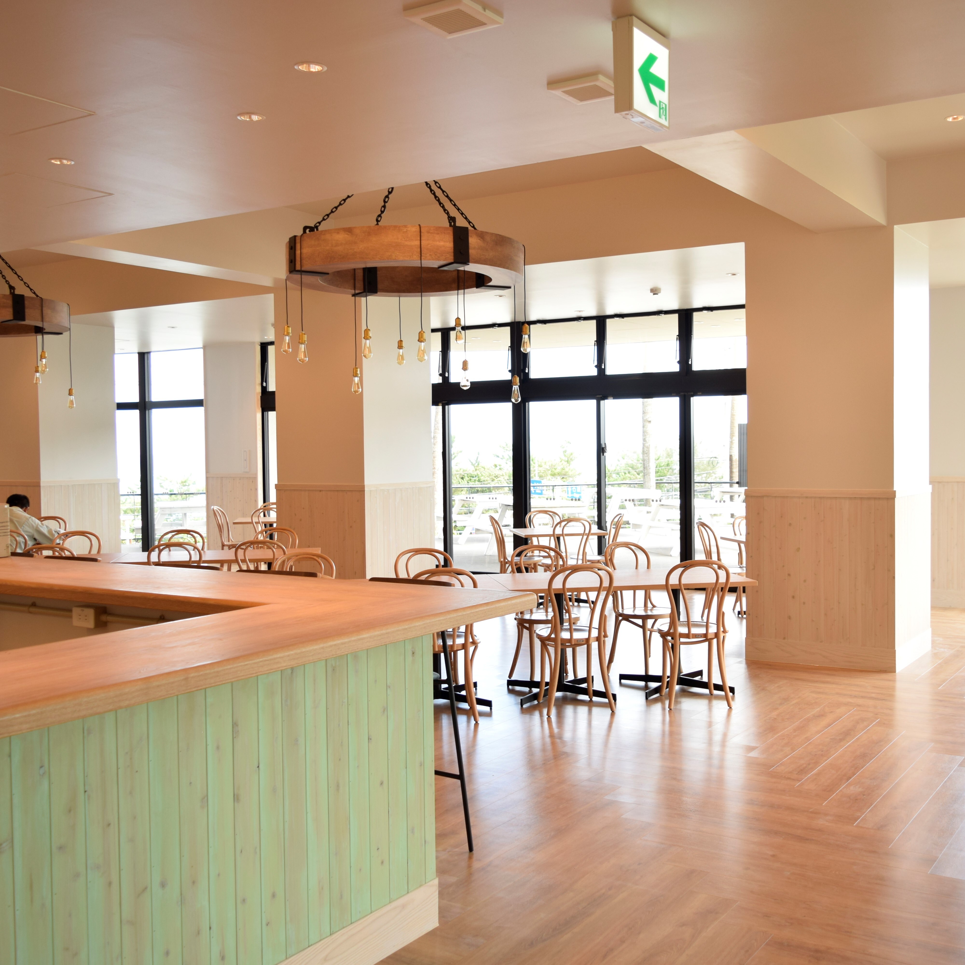 Inside the restaurant