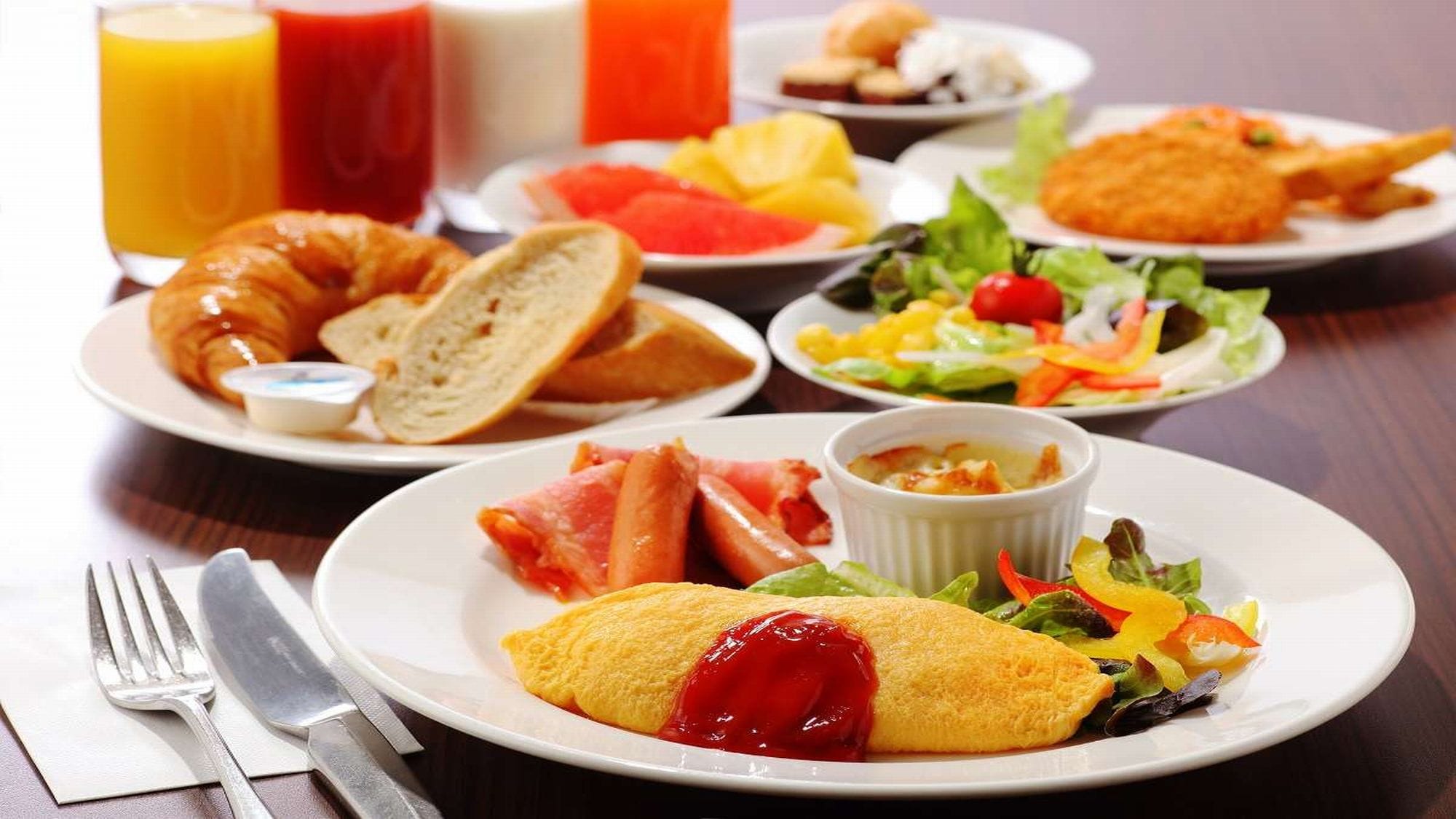 ◆ Breakfast I tried to serve Western buffet ♪
