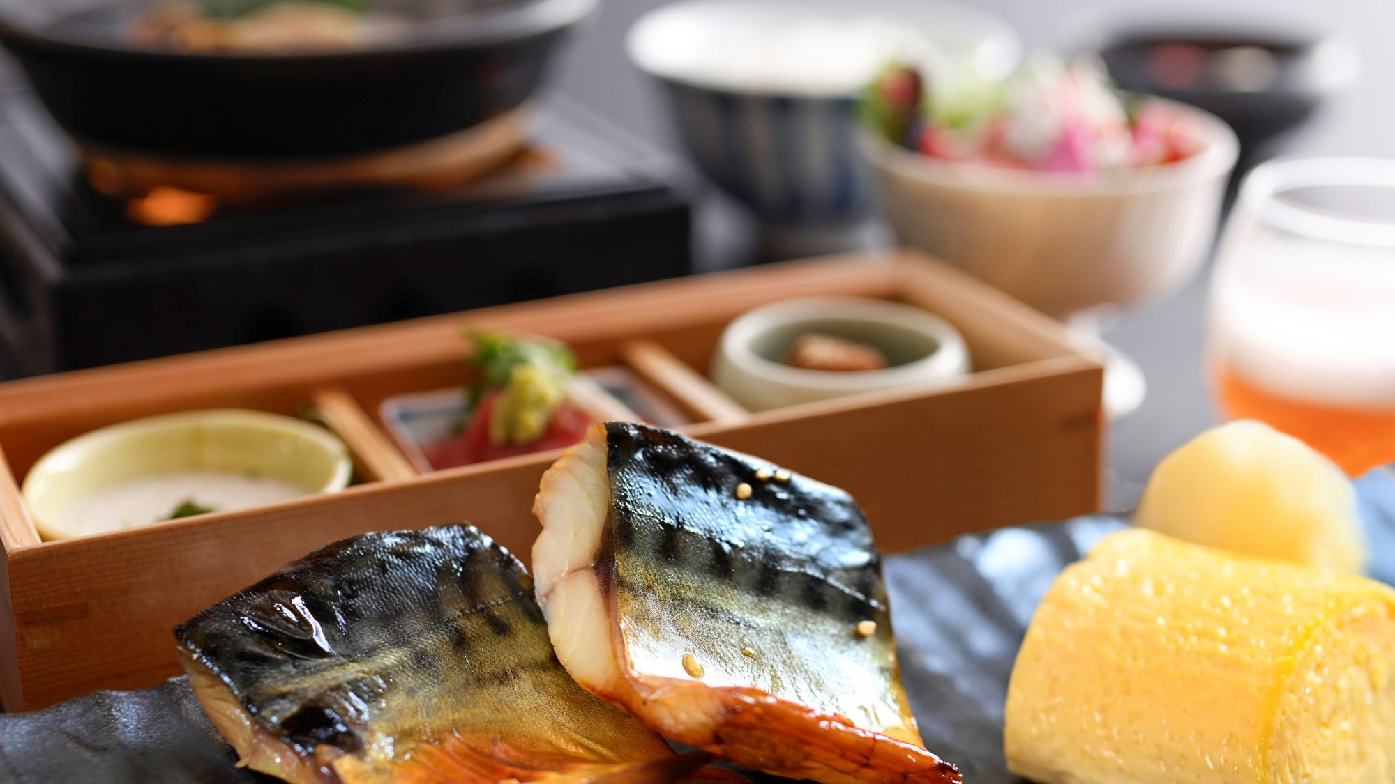 Enjoy Kumano delicacies from the morning with a Japanese set meal