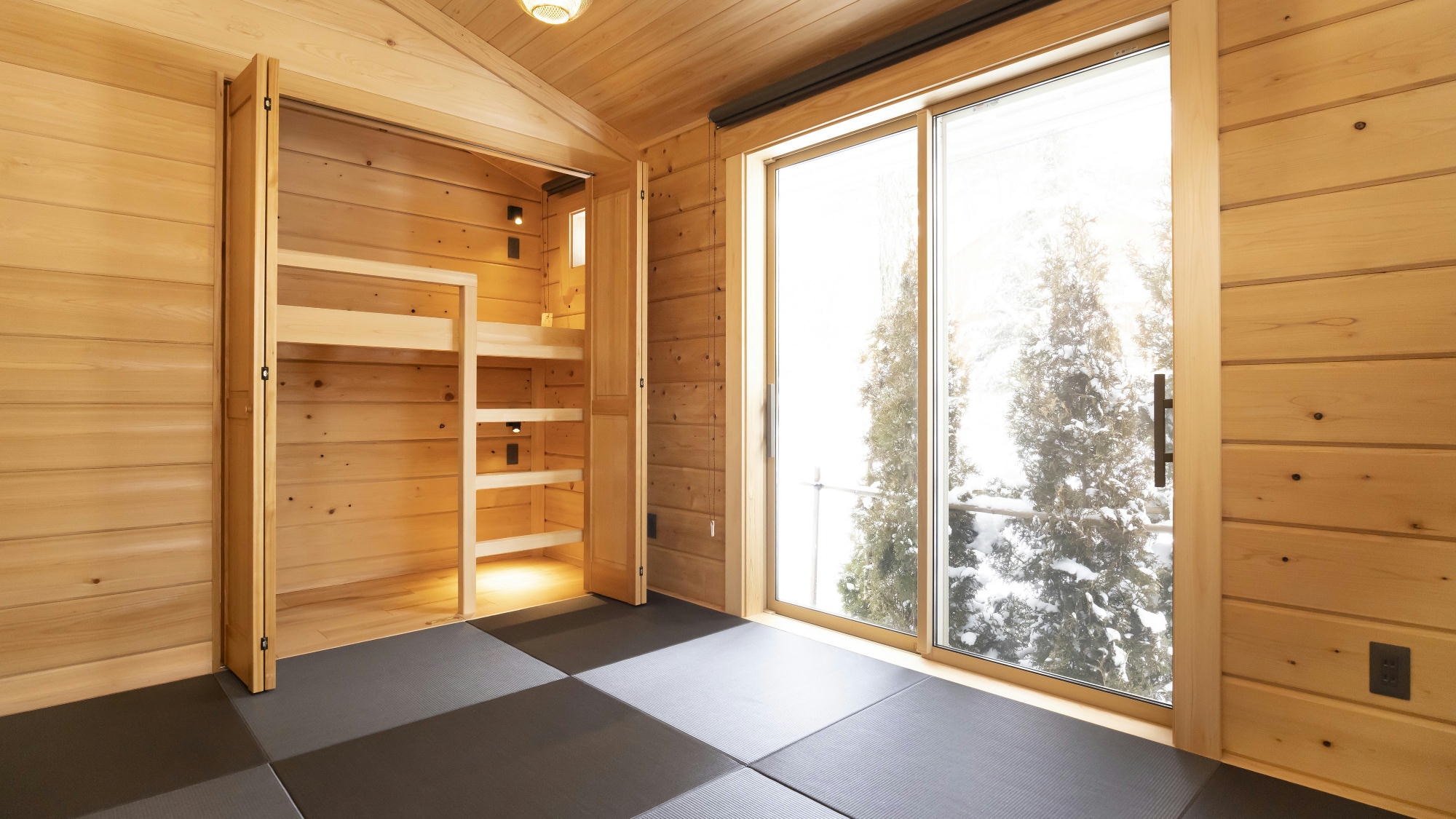[Log Premium with sauna and open-air bath] Harmonia Japanese-style room