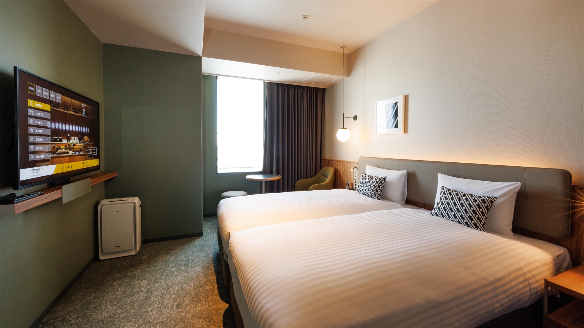[Standard twin] A simple twin room where two people can spend a relaxing time.