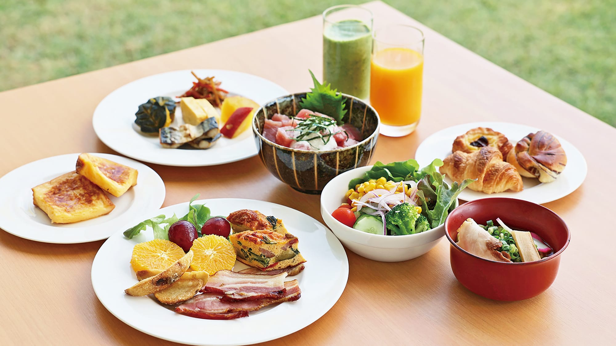 An example of a presentation for the "Whole Wakayama Breakfast"