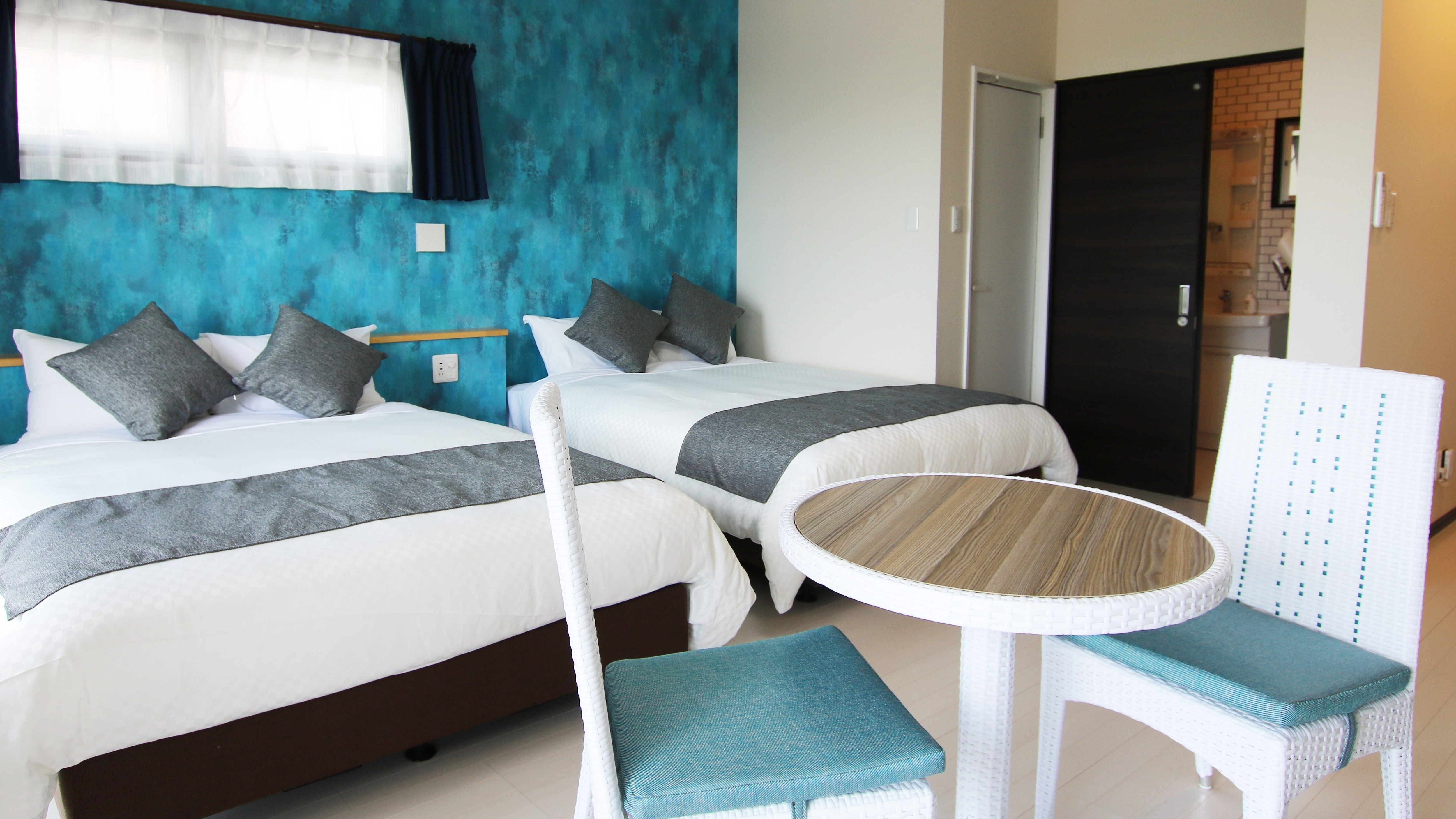 301: Studio: Capacity: 4 people. Vibrant interiors enhance the resort atmosphere.