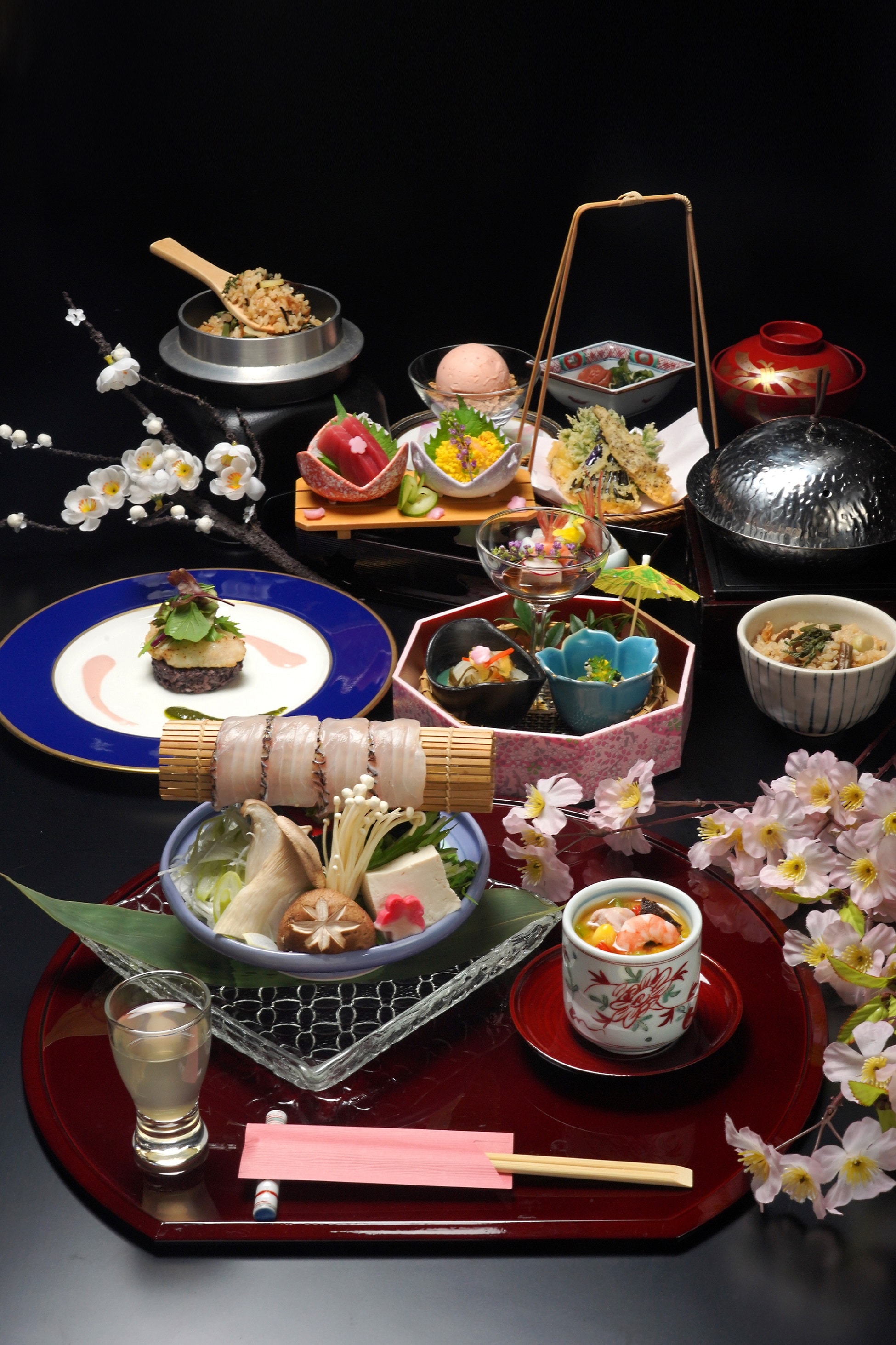Sakura snapper hotpot shabu-shabu and spring banquet