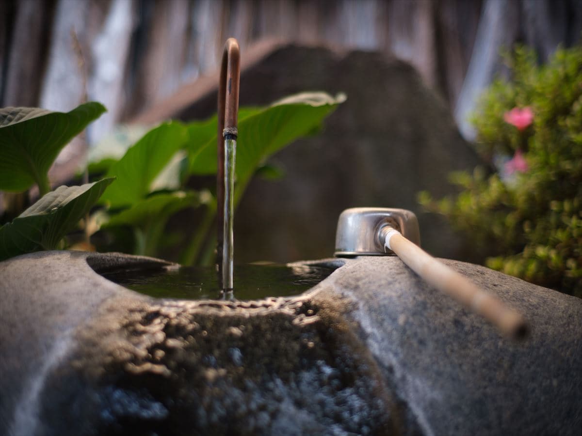 Drinking spring water