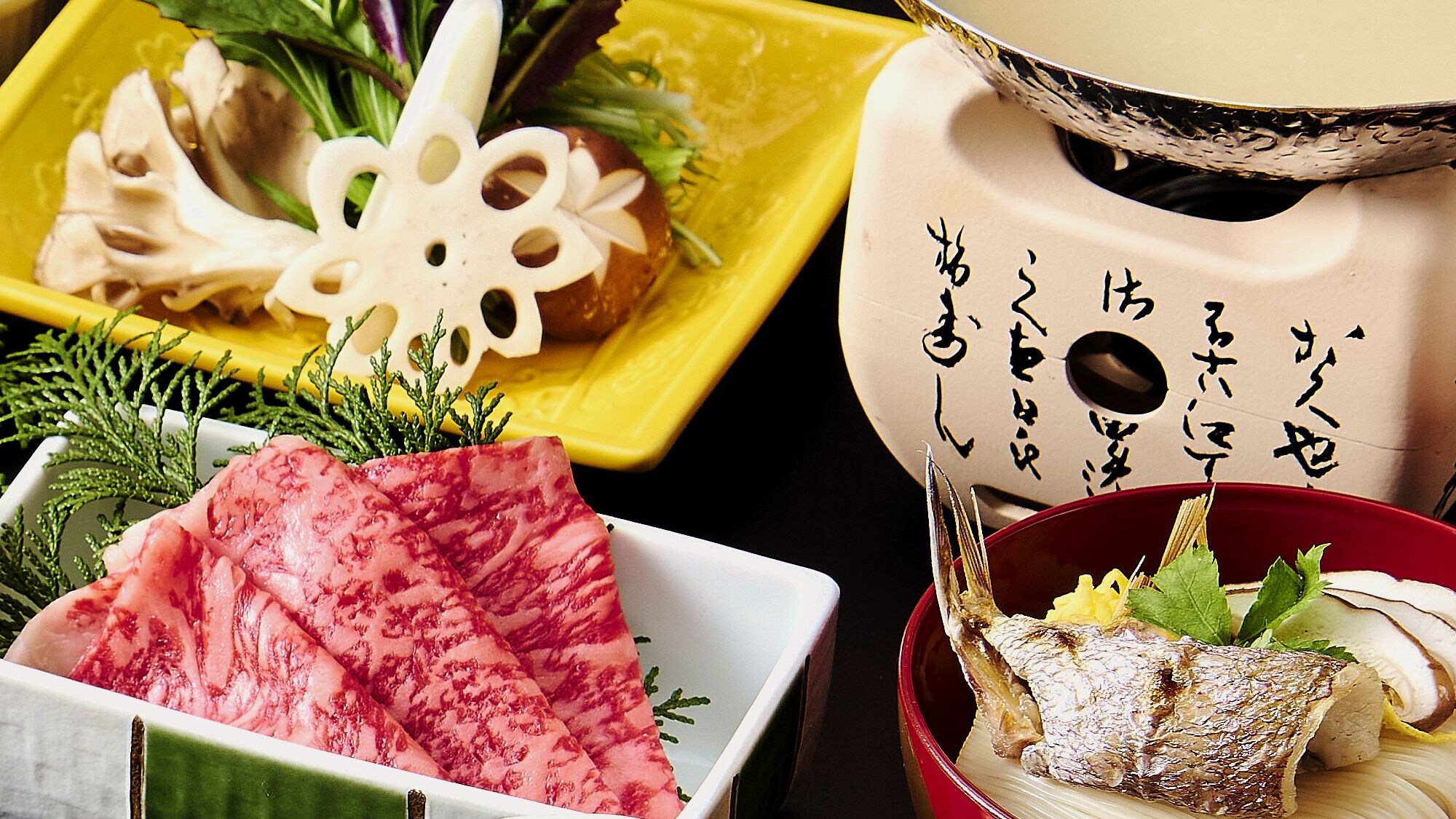 [Song ca sành ăn giữa thịt bò Nodoguro và Wagyu]