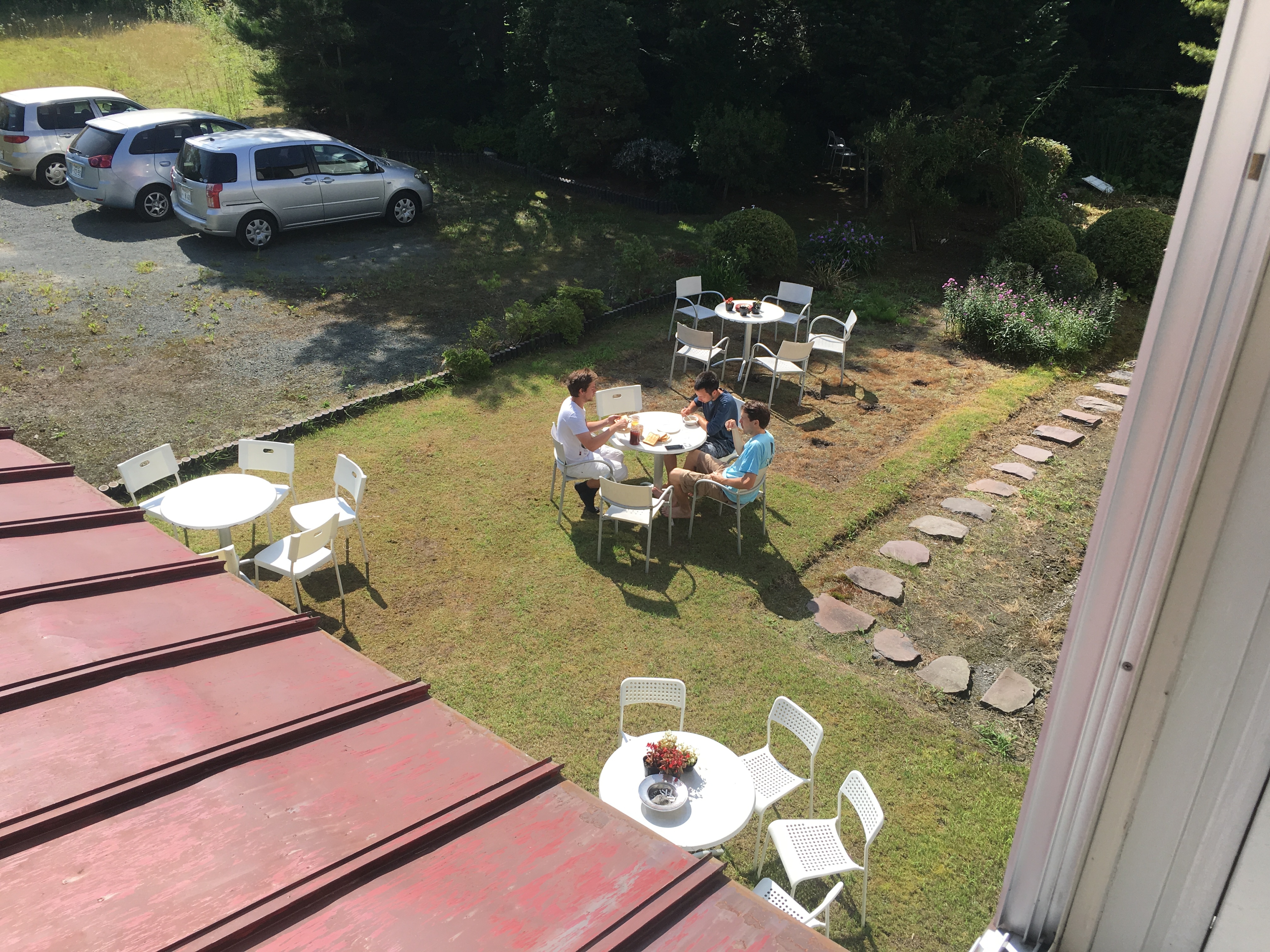 Terrace seen from the second floor