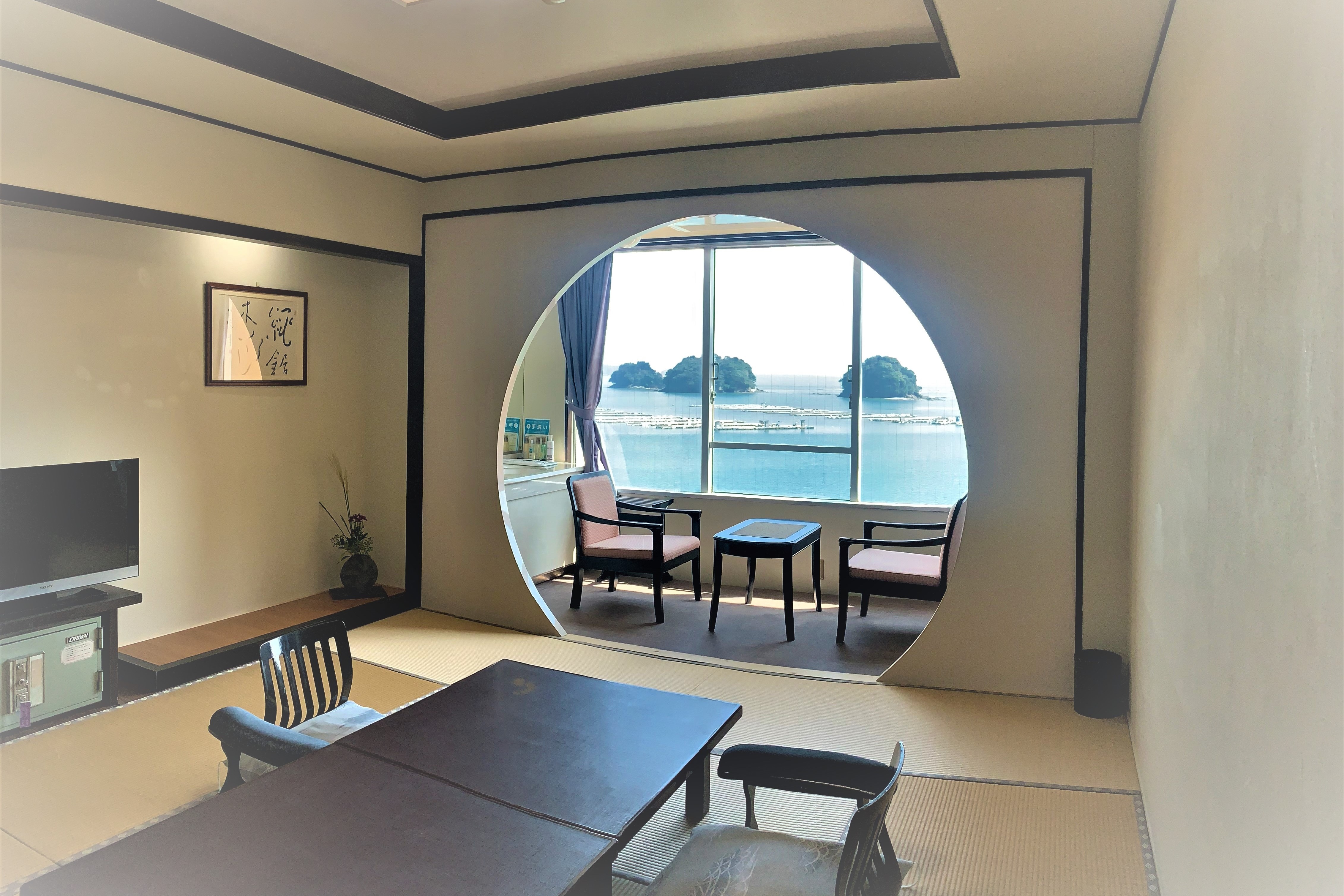 Haorine: Phòng theo phong cách Nhật Bản với diện tích 10 chiếu tatami nhìn ra biển (ví dụ)