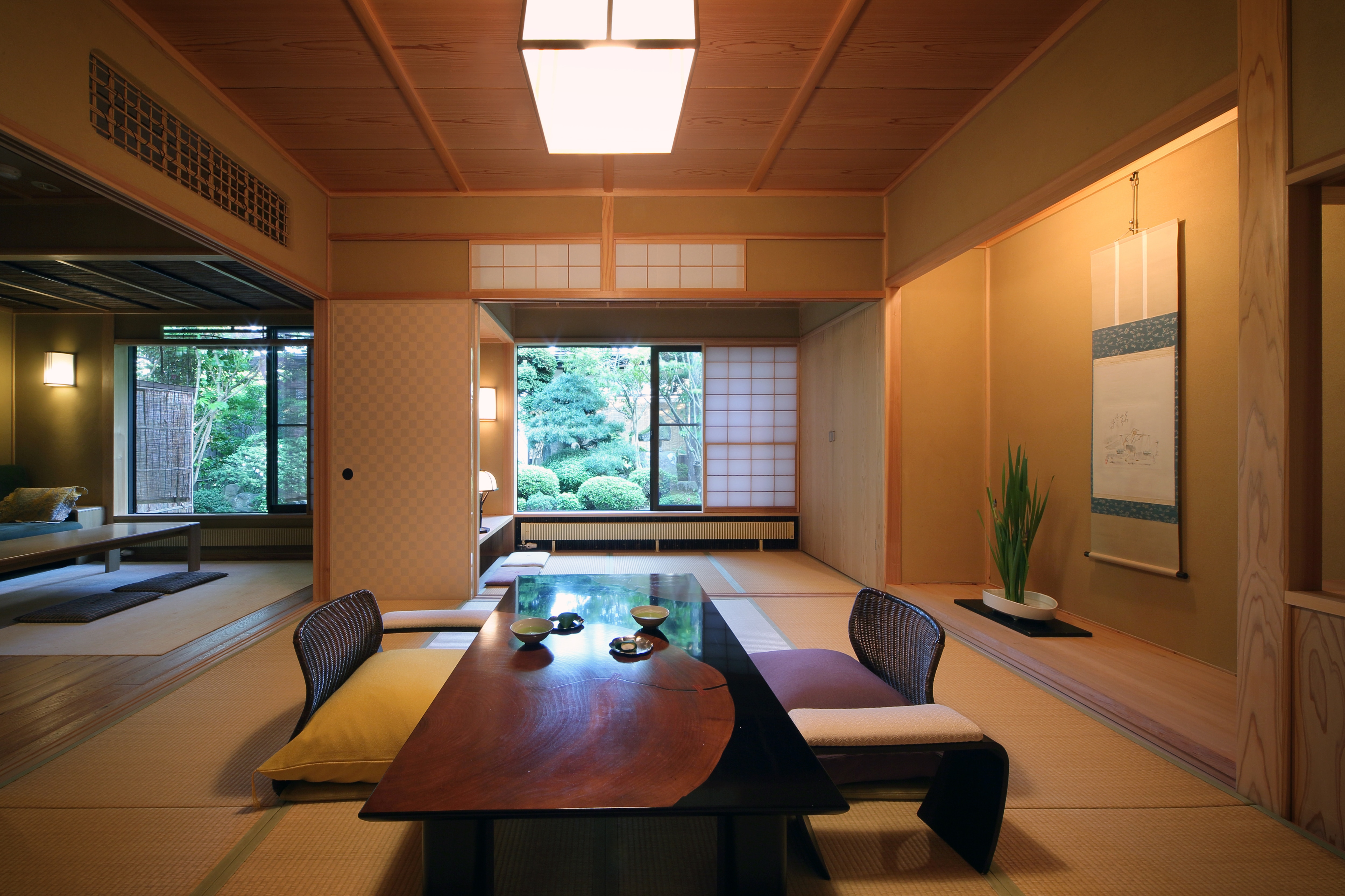 "Totei" special room (bedroom, living room, Japanese-style room, semi-open-air bath)