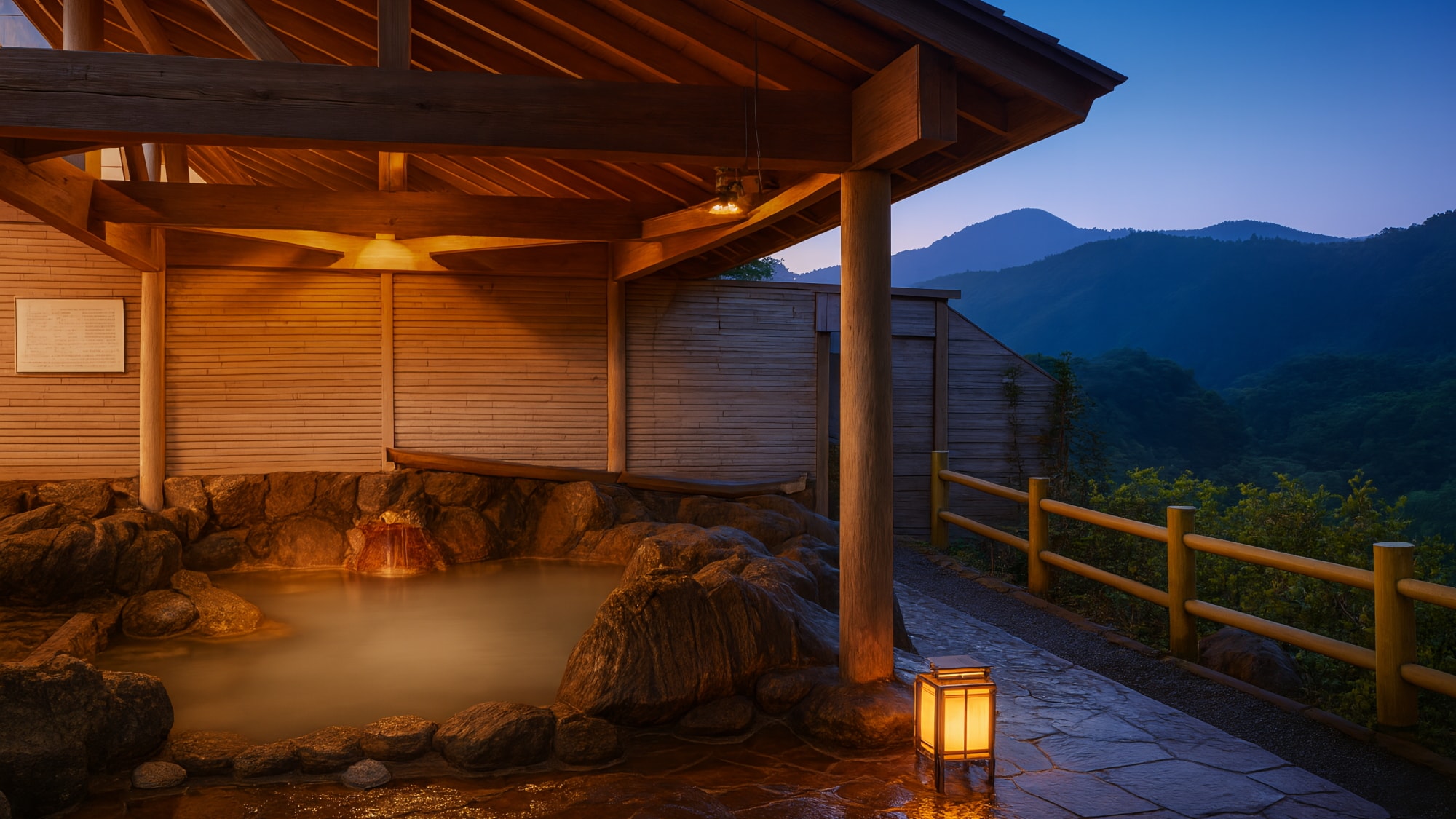 かけながしの温泉露天風呂