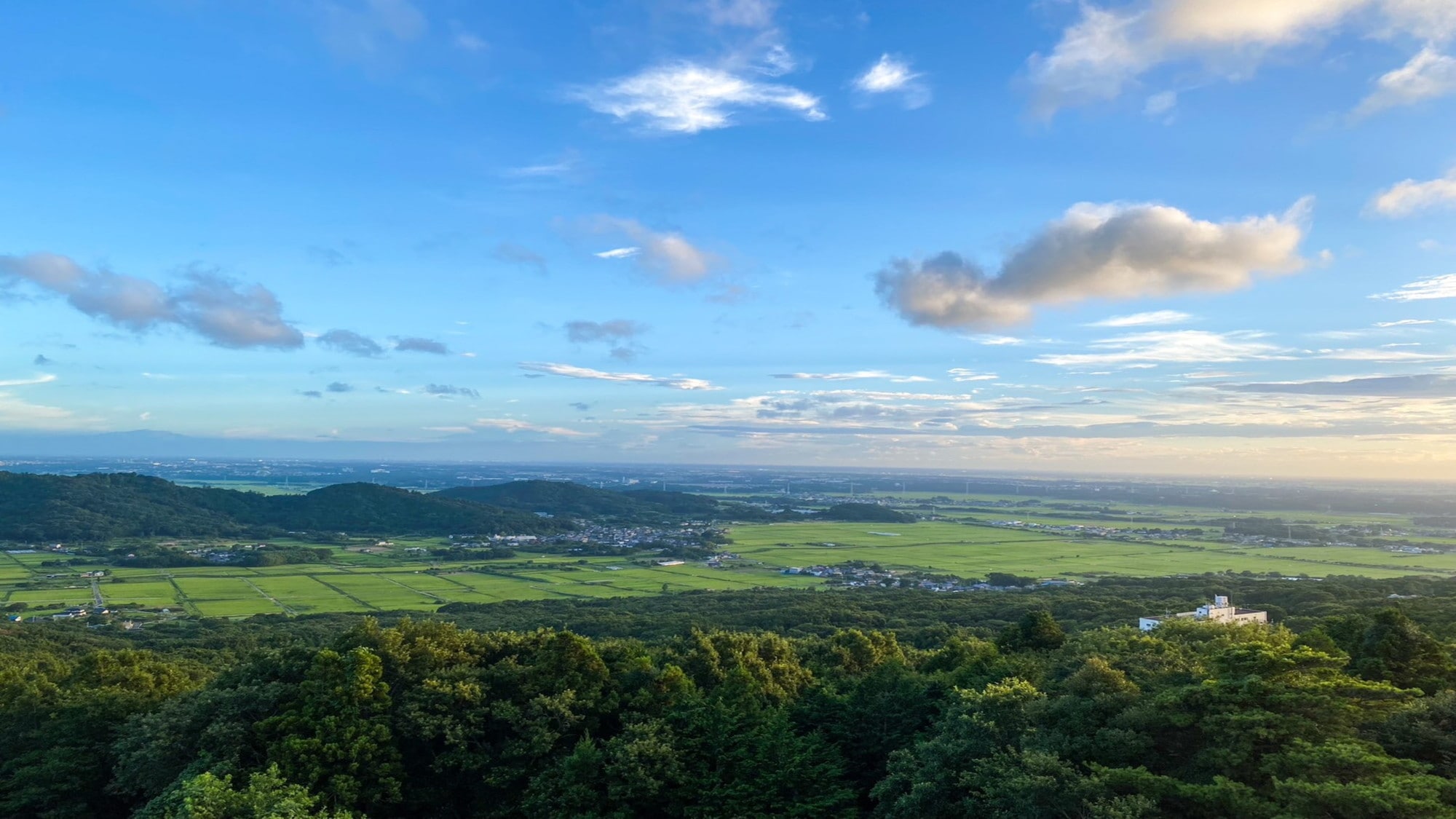 廣闊的關東平原景色優美。