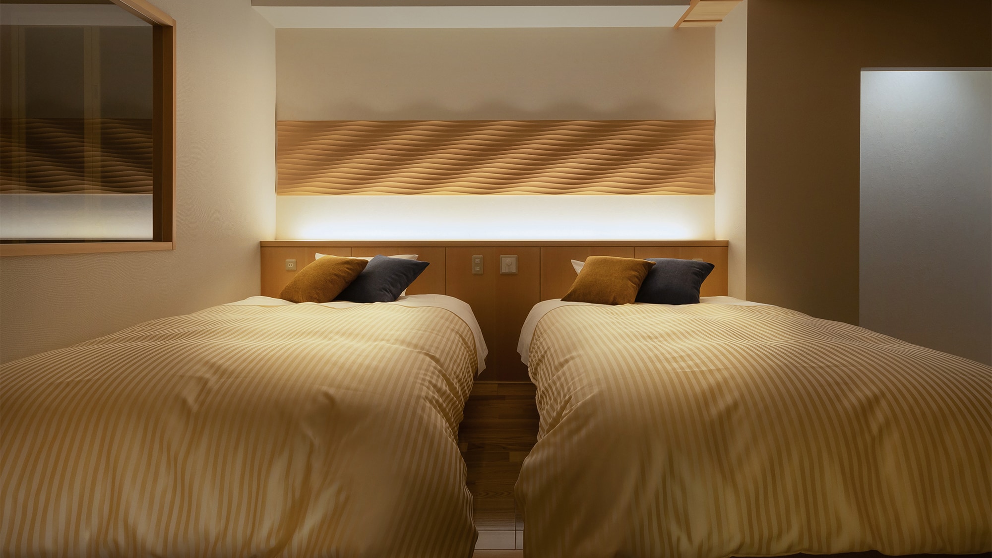 [Modern Japanese Twin Room] (with shower room)