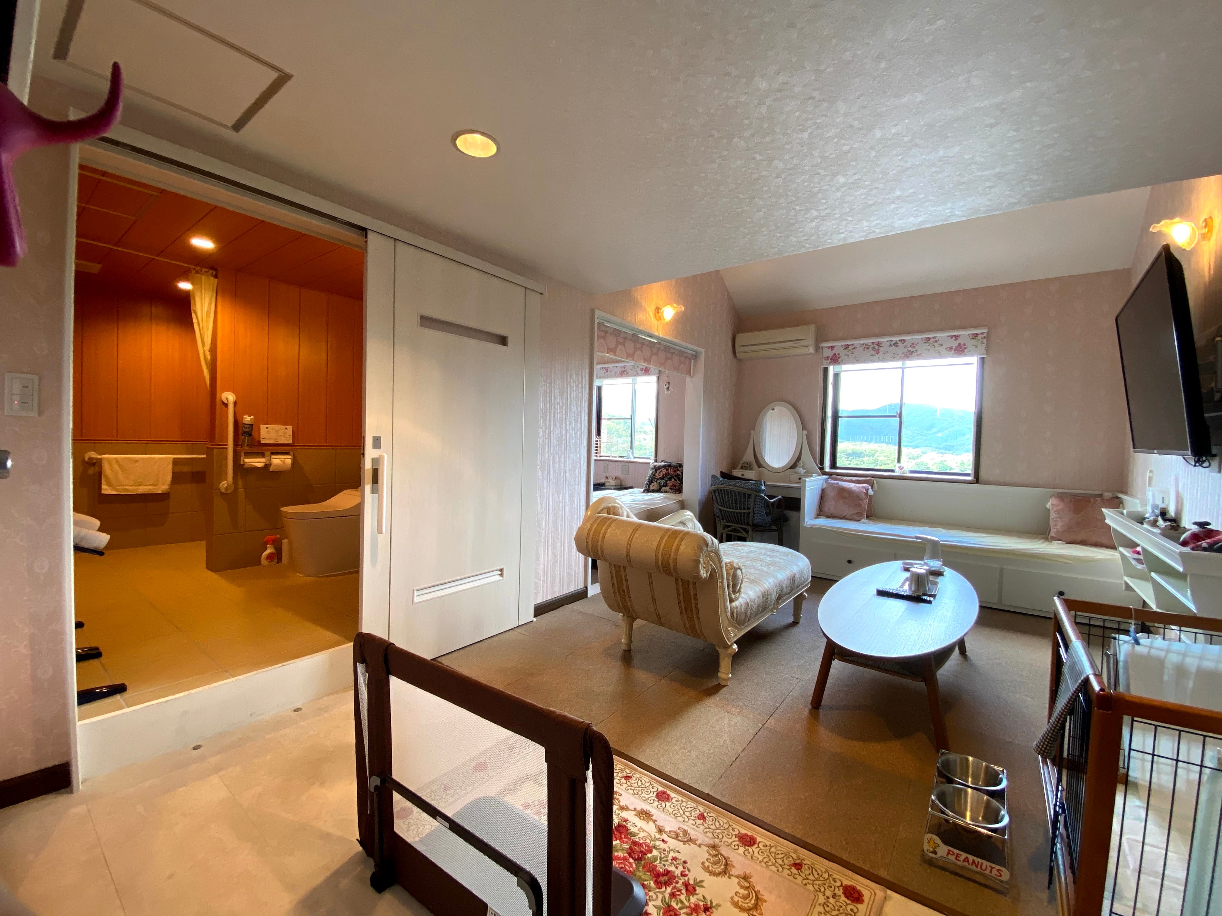 Pink-themed room
