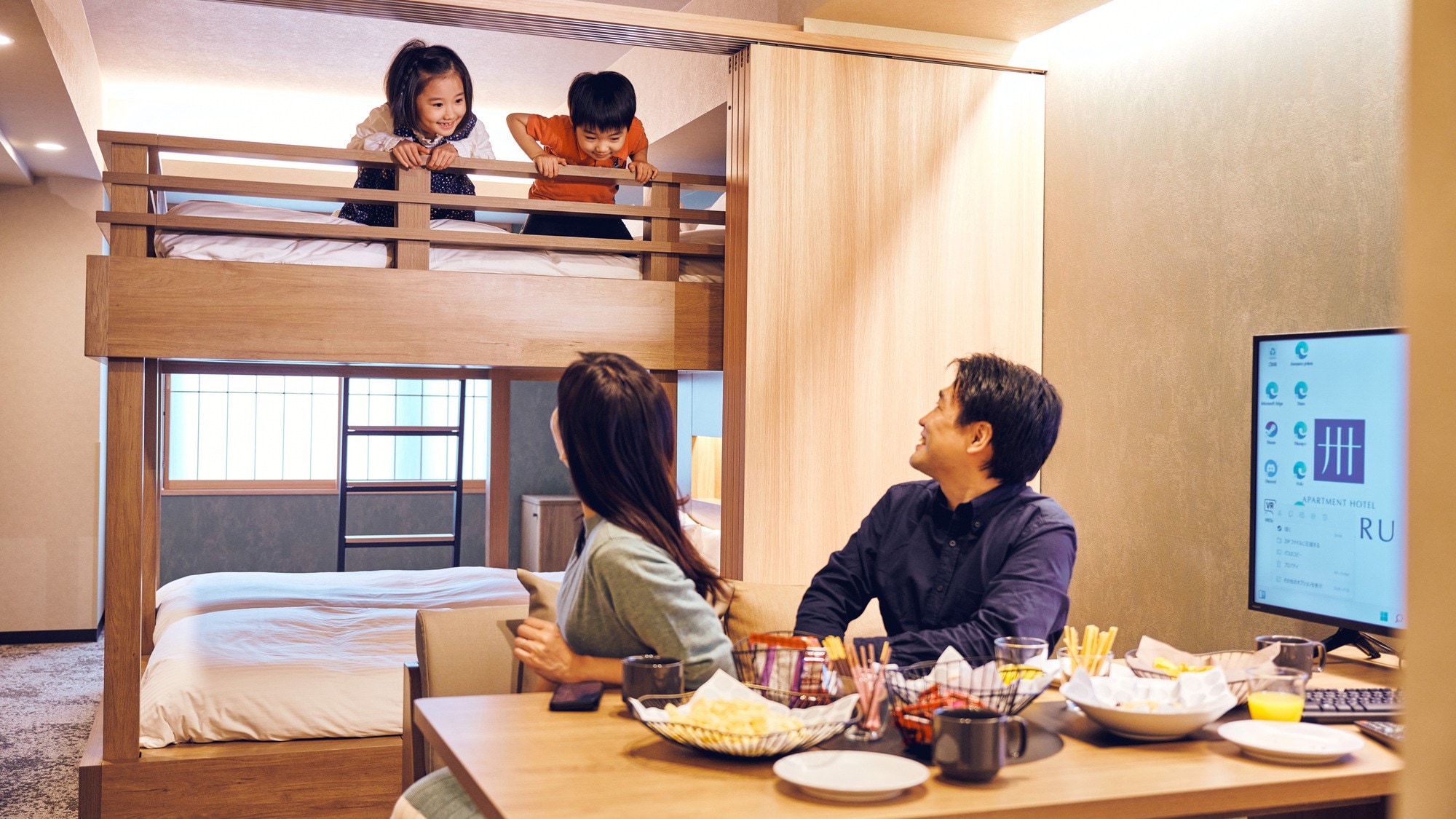 1 bedroom loft bed apartment
