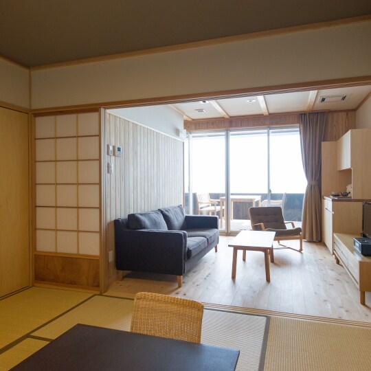 “岩船”日式房间8张榻榻米+客厅+露台（不带浴缸）51㎡