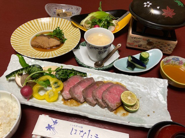 Beef steak set meal