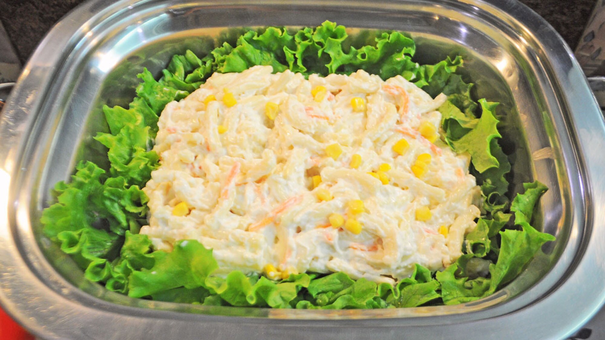 [Breakfast example] Macaroni salad is also available♪