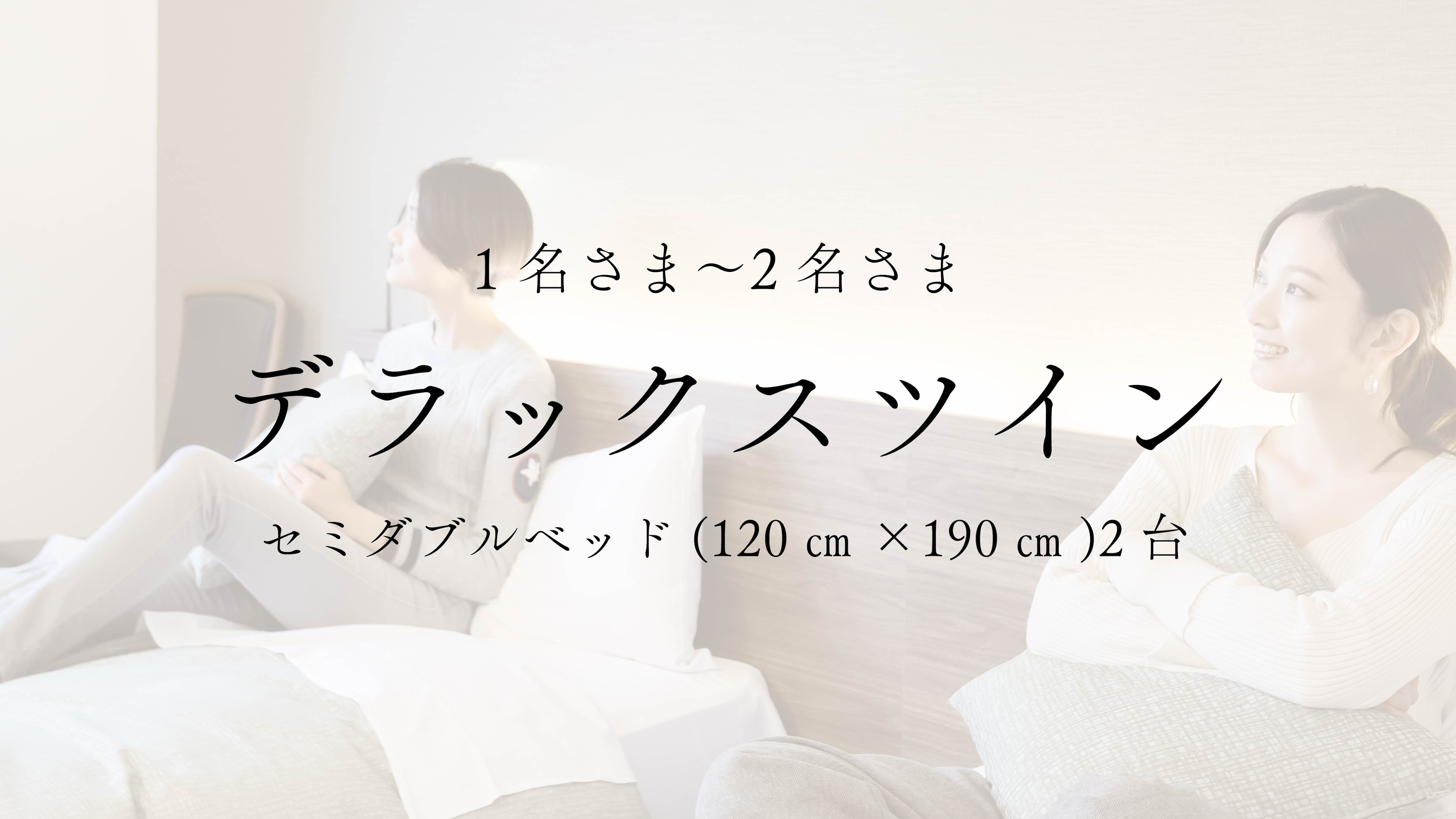 [Guest room] Deluxe Twin (2 semi-double beds (120cm x 190cm))