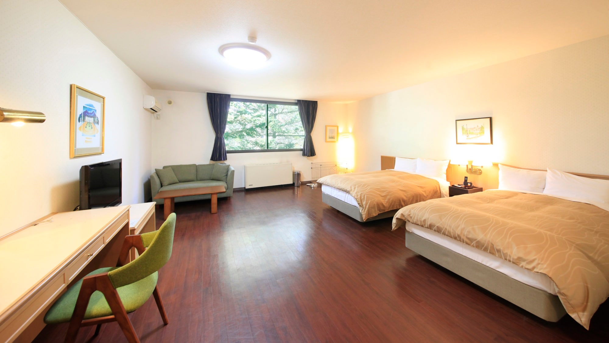 [Dogs allowed/Deluxe Twin] Only one room available with twin beds for dogs